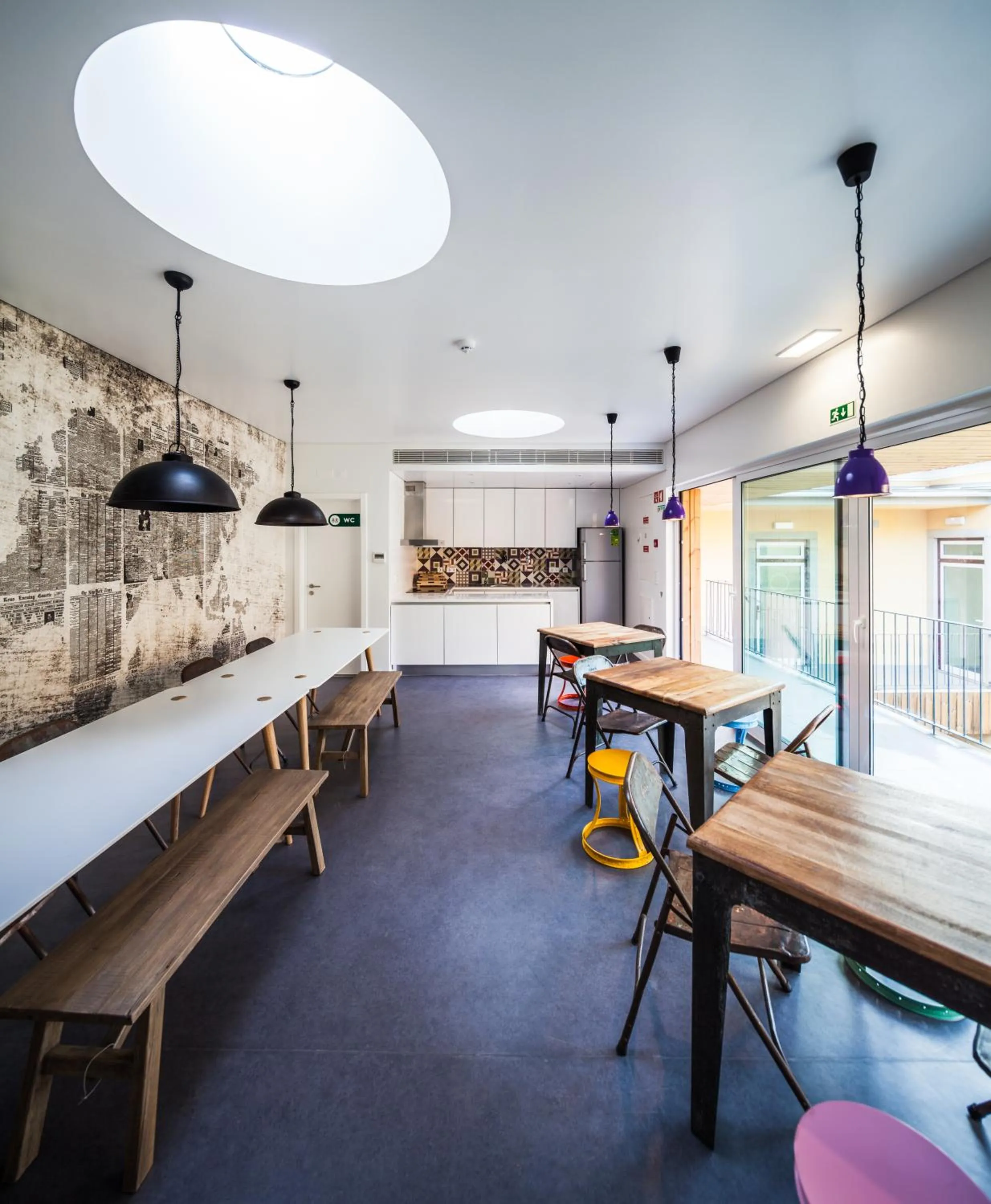 Seating area in Moon Hill Hostel