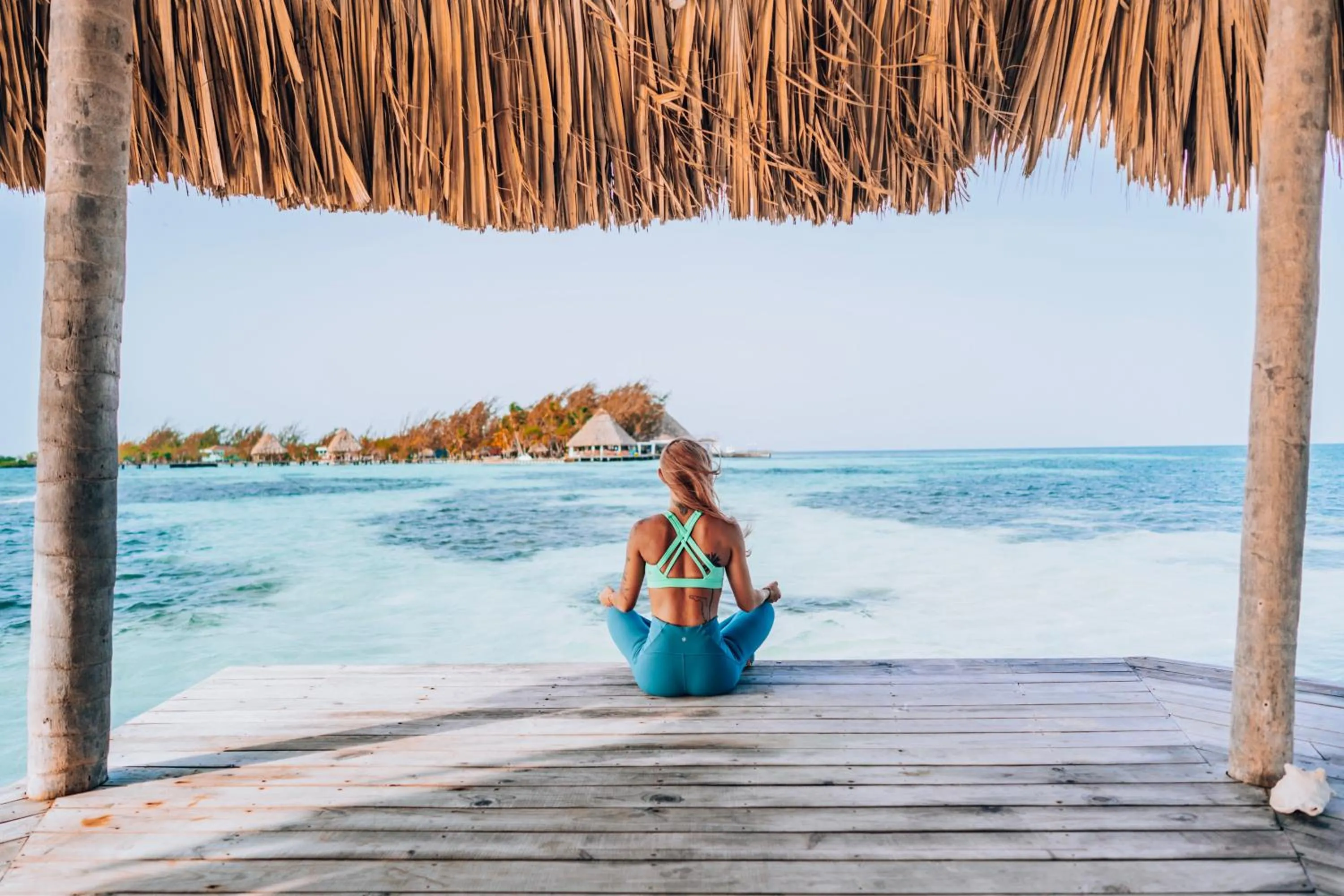 Sea view in Thatch Caye Resort a Muy'Ono Resort