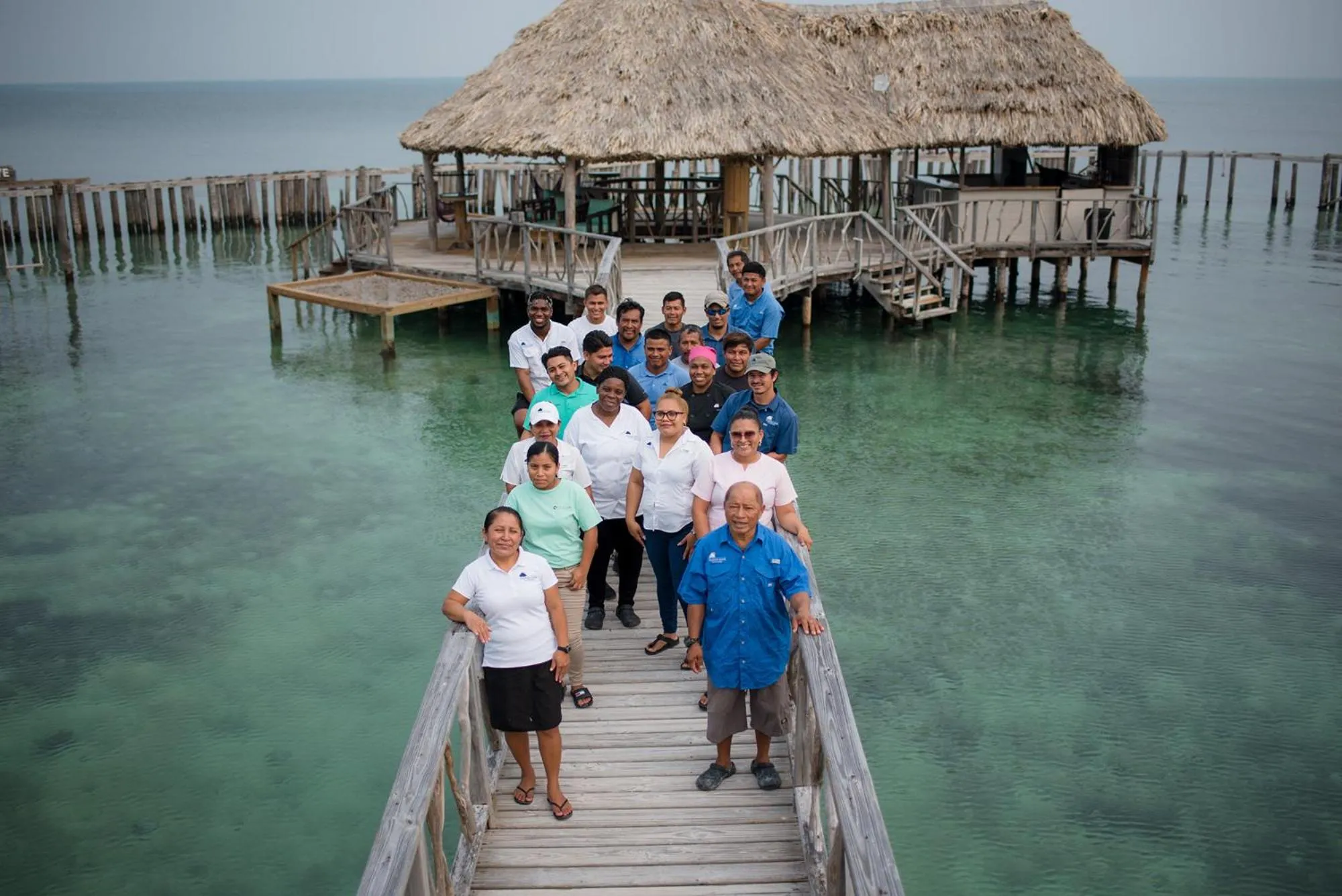 Staff in Thatch Caye Resort a Muy'Ono Resort