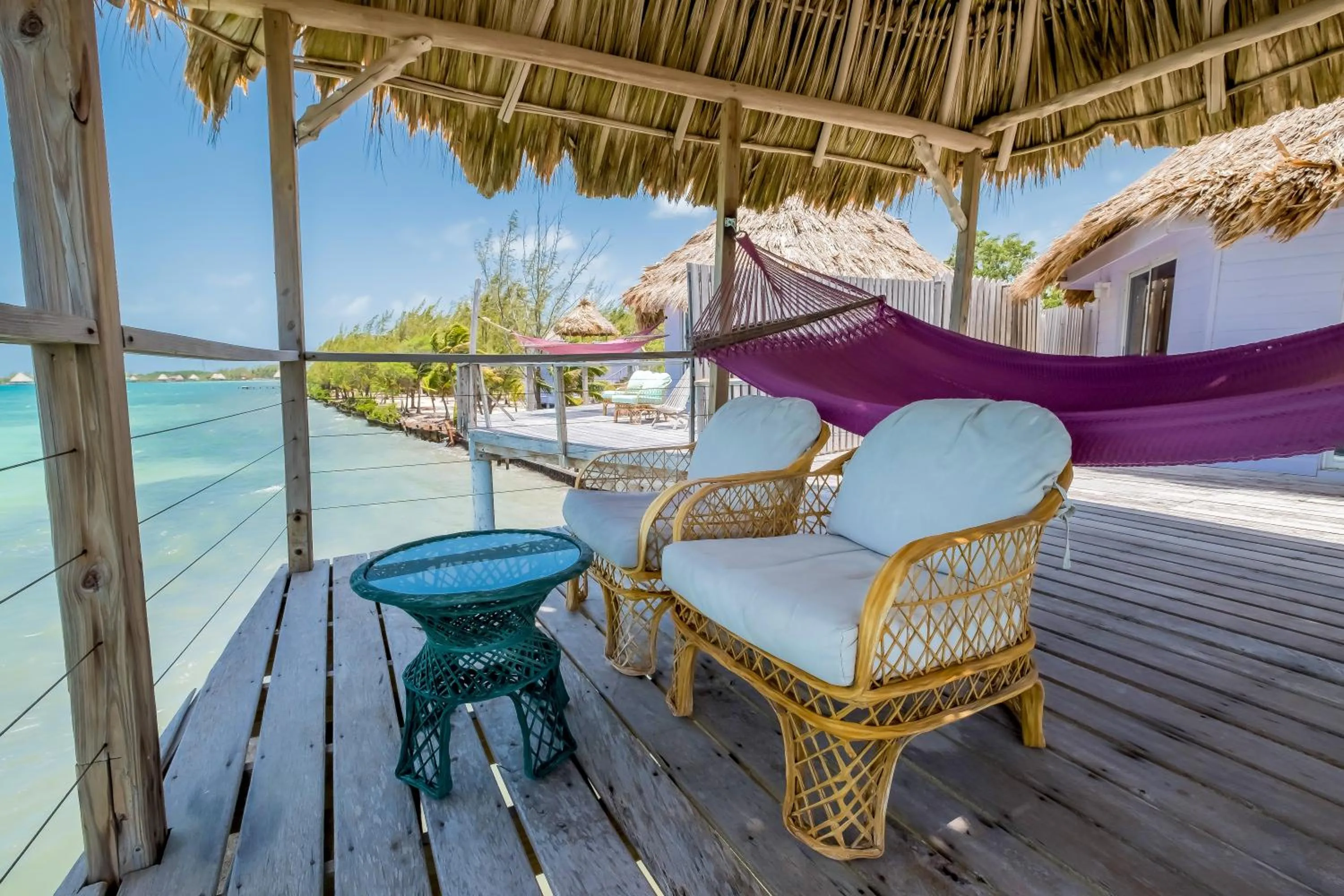 Balcony/Terrace in Thatch Caye Resort a Muy'Ono Resort