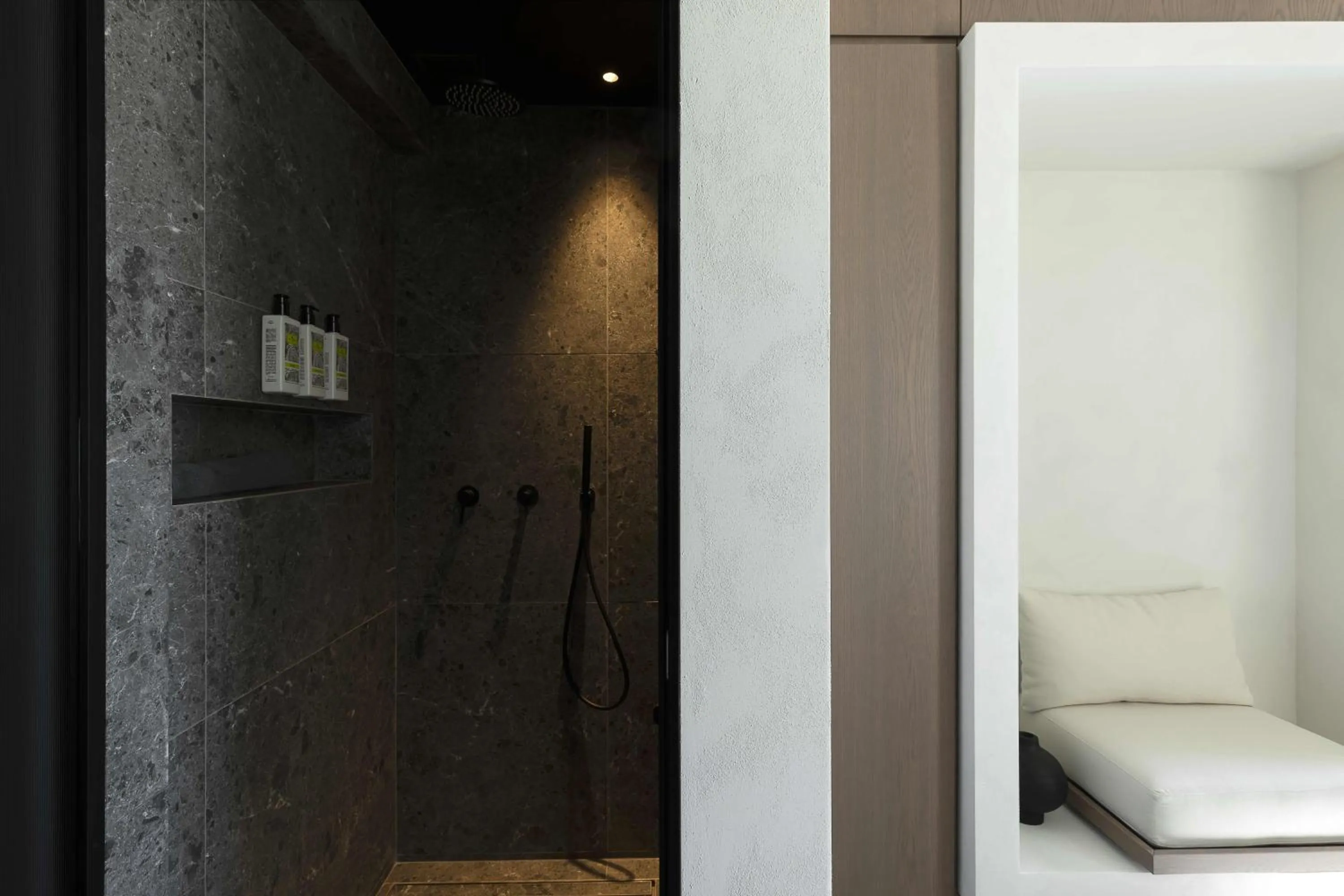 Bathroom in CUBIC Mykonos Seafront Design Suites