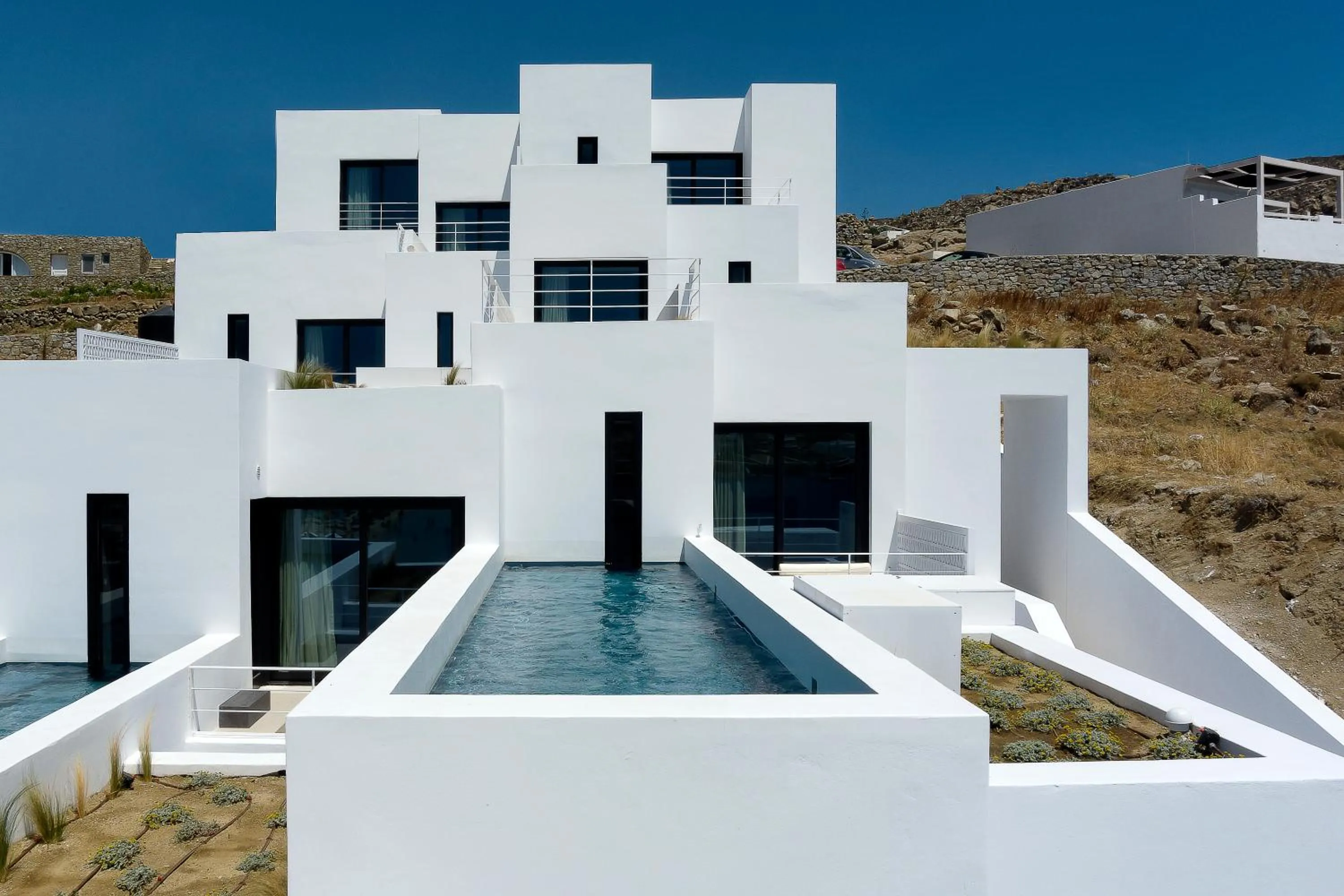 Property building in CUBIC Mykonos Seafront Design Suites