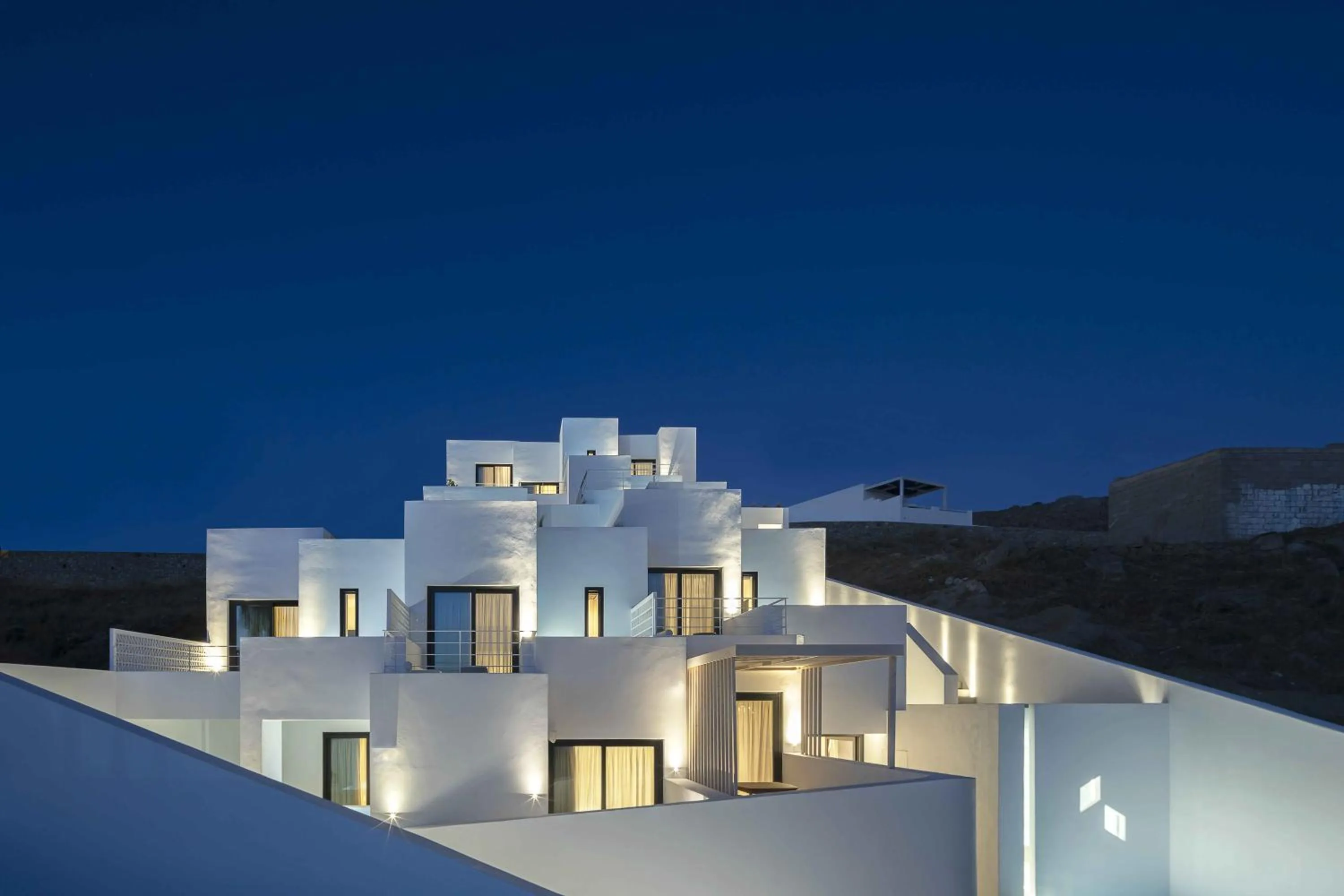 Property building in CUBIC Mykonos Seafront Design Suites