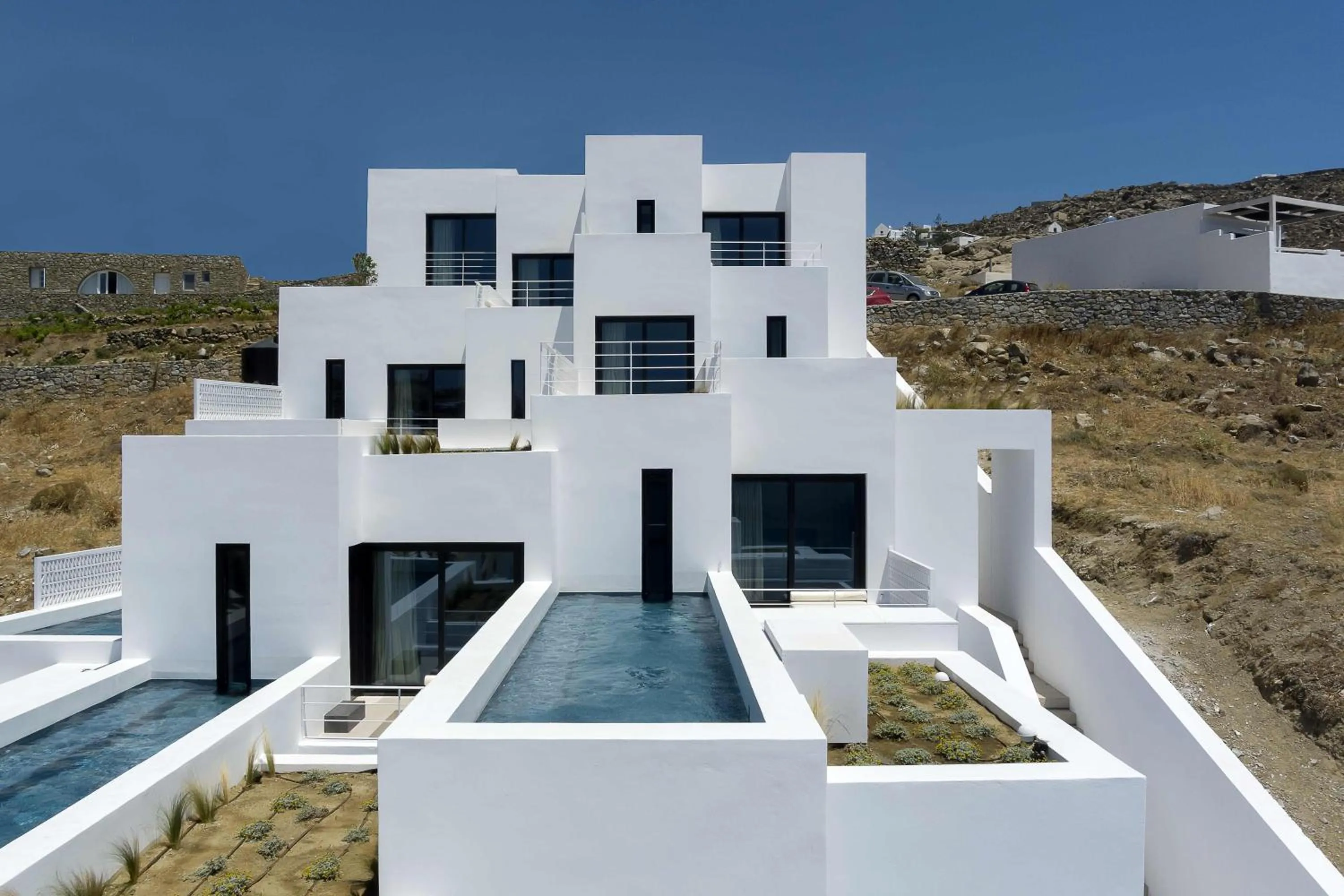 Property building in CUBIC Mykonos Seafront Design Suites
