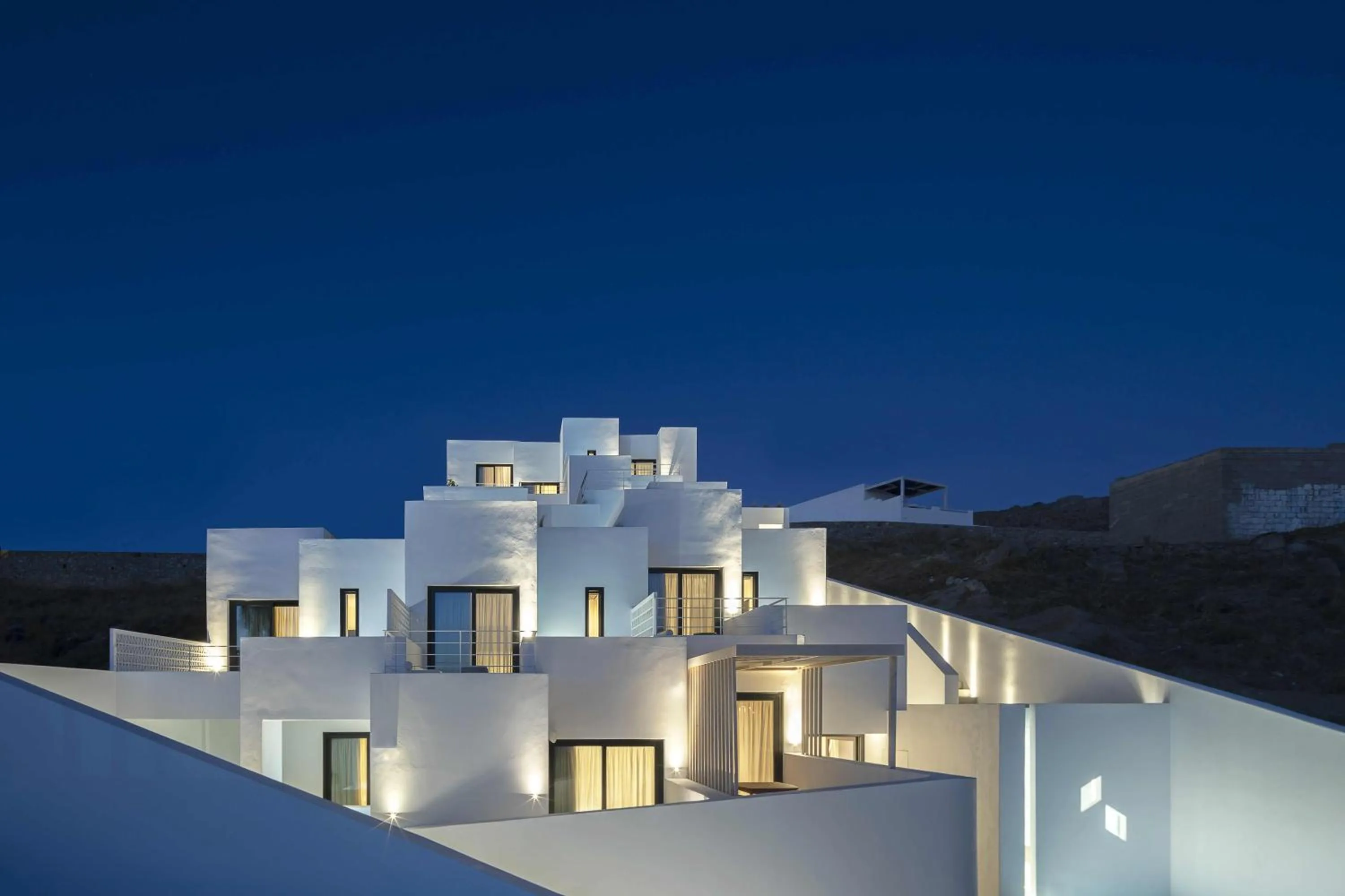 Property building in CUBIC Mykonos Seafront Design Suites