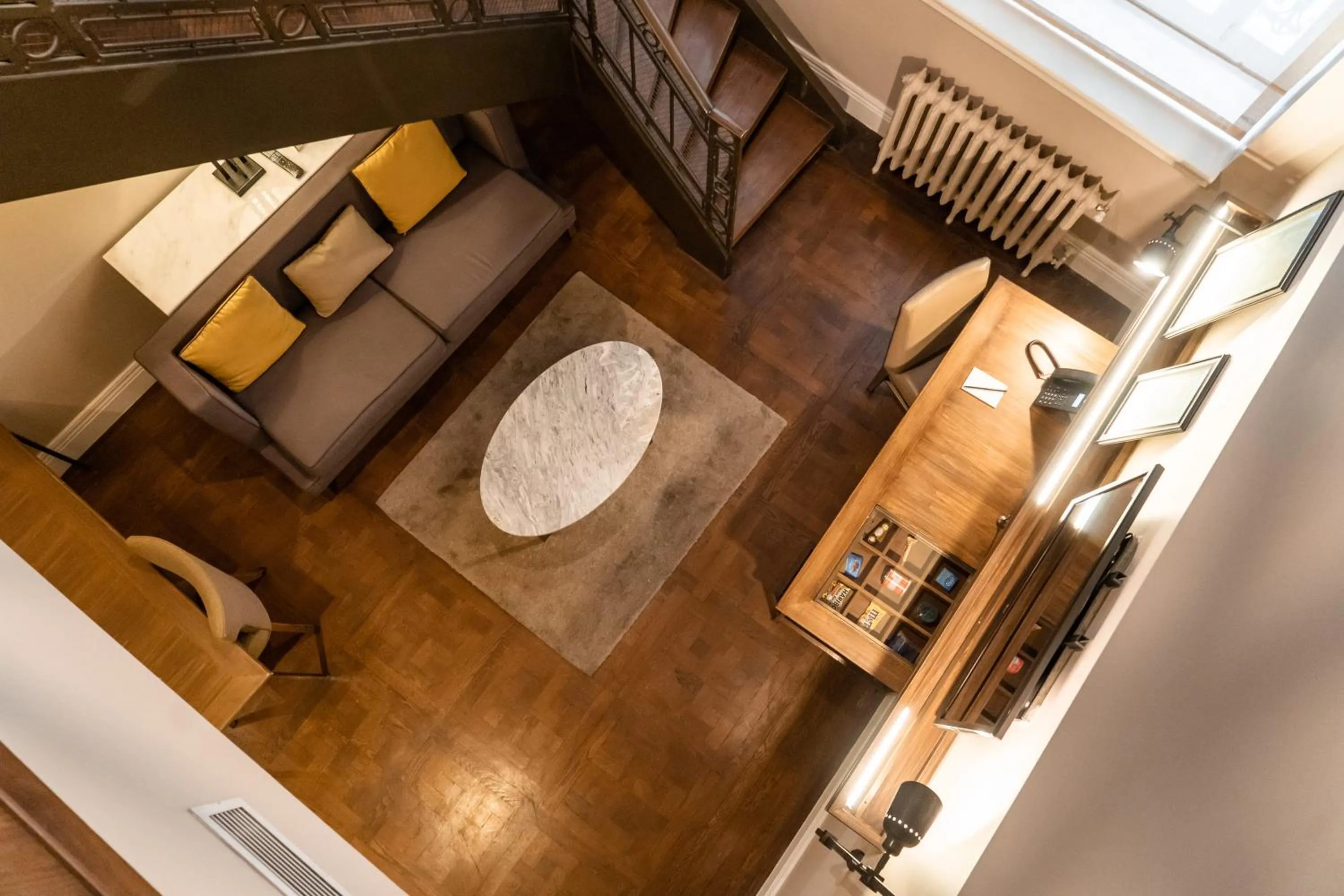 Living room in The Bank Hotel Istanbul, a Member of Design Hotels