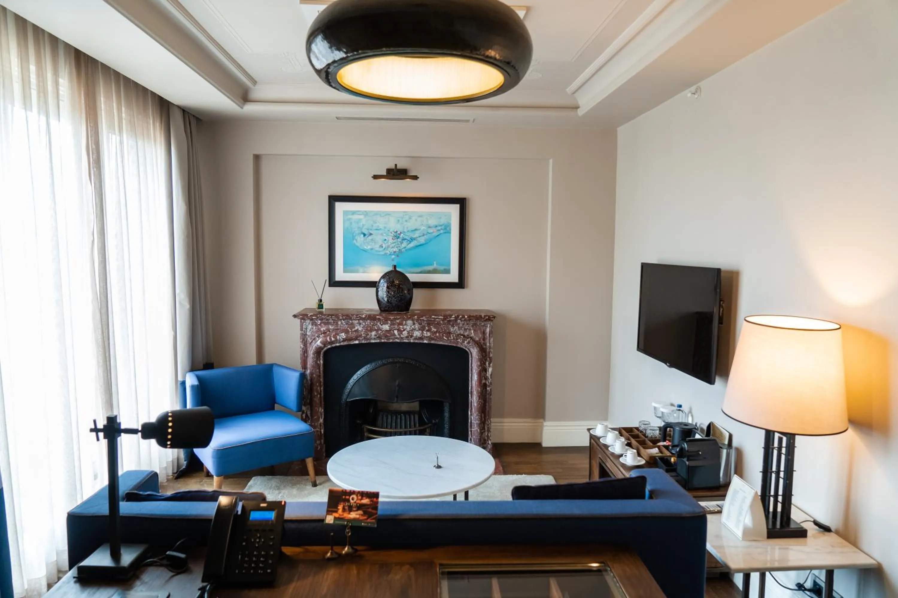 Living room in The Bank Hotel Istanbul, a Member of Design Hotels