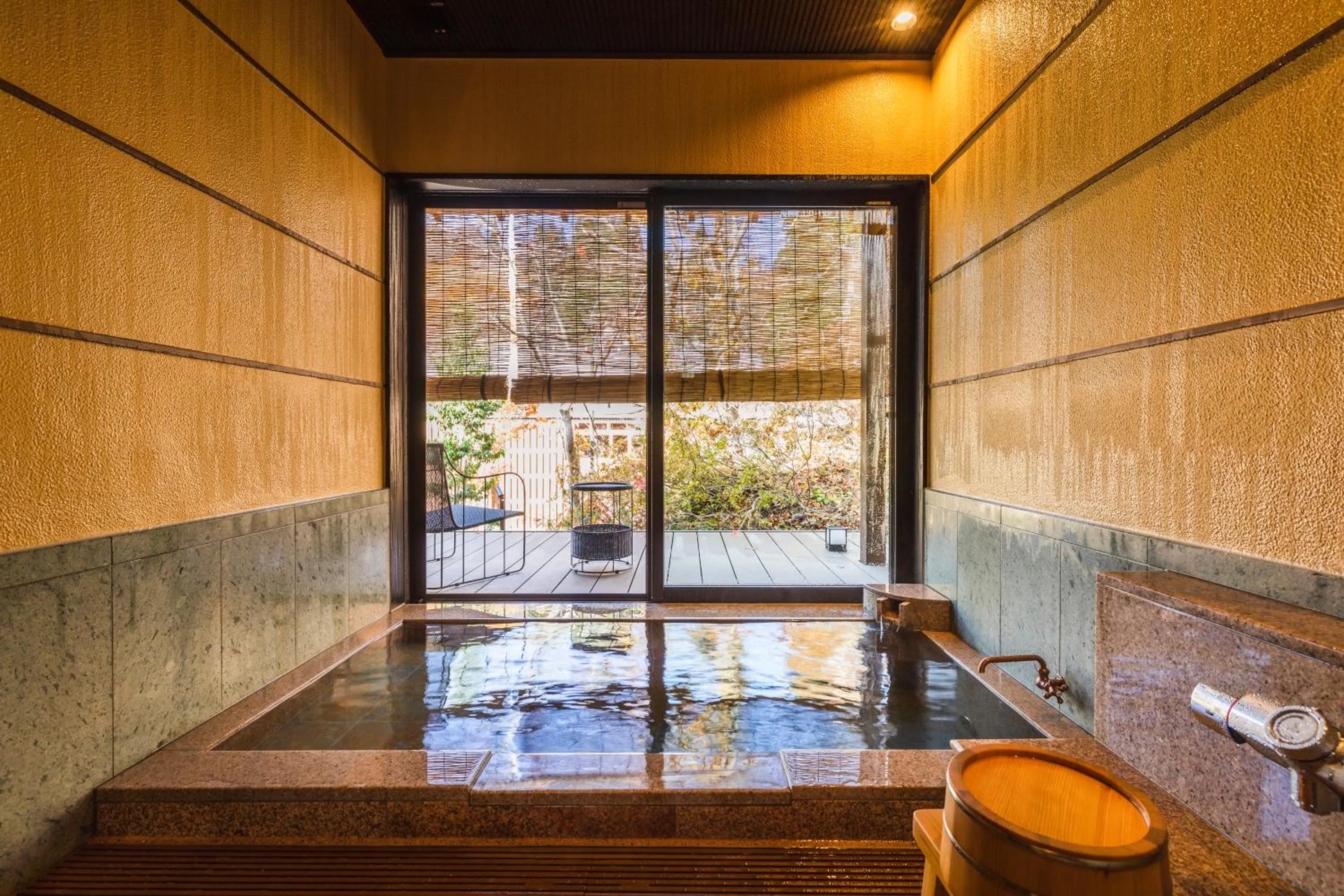 Hot Spring Bath in Tsuta Onsen Ryokan