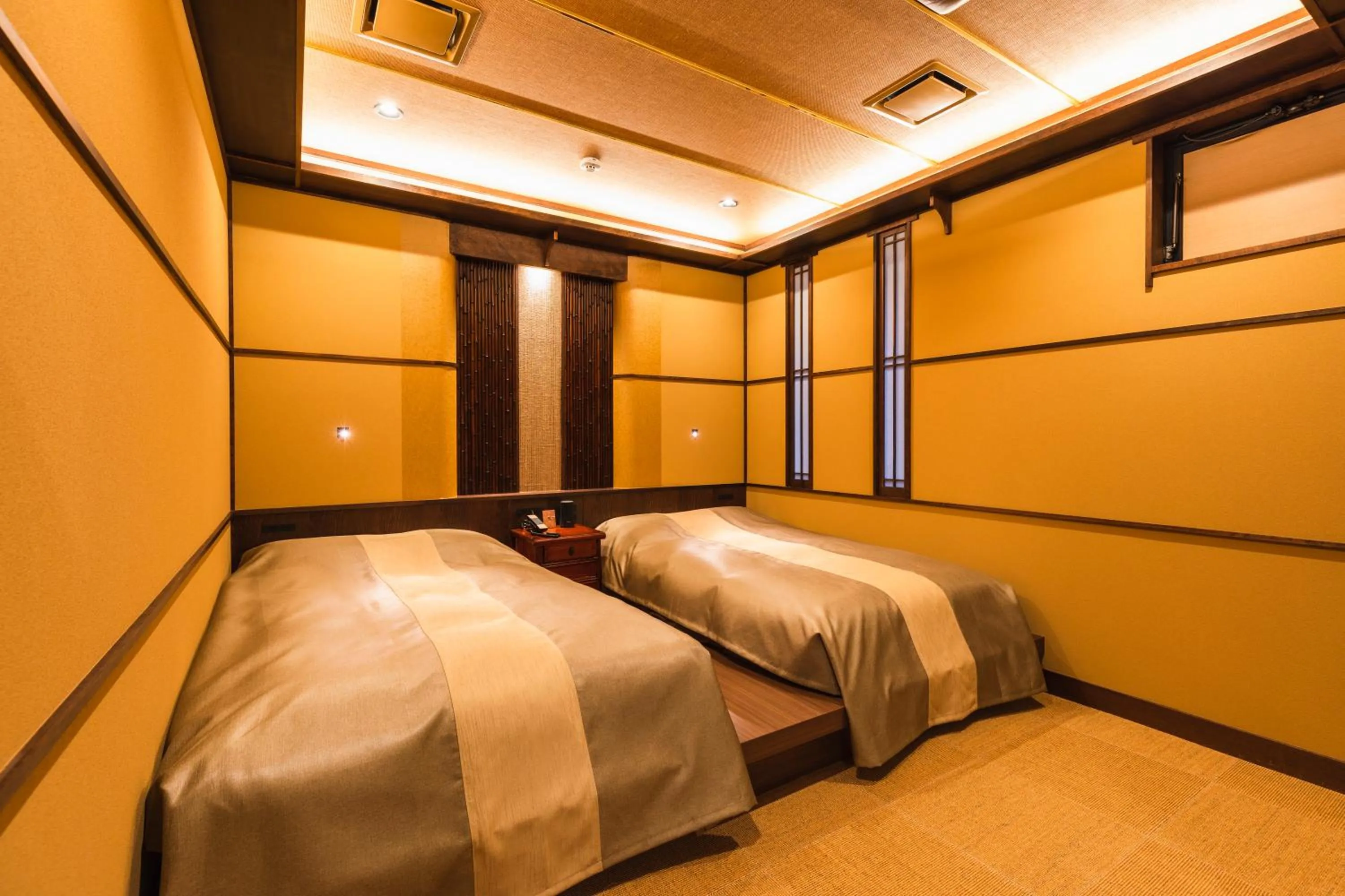 Bed in Tsuta Onsen Ryokan