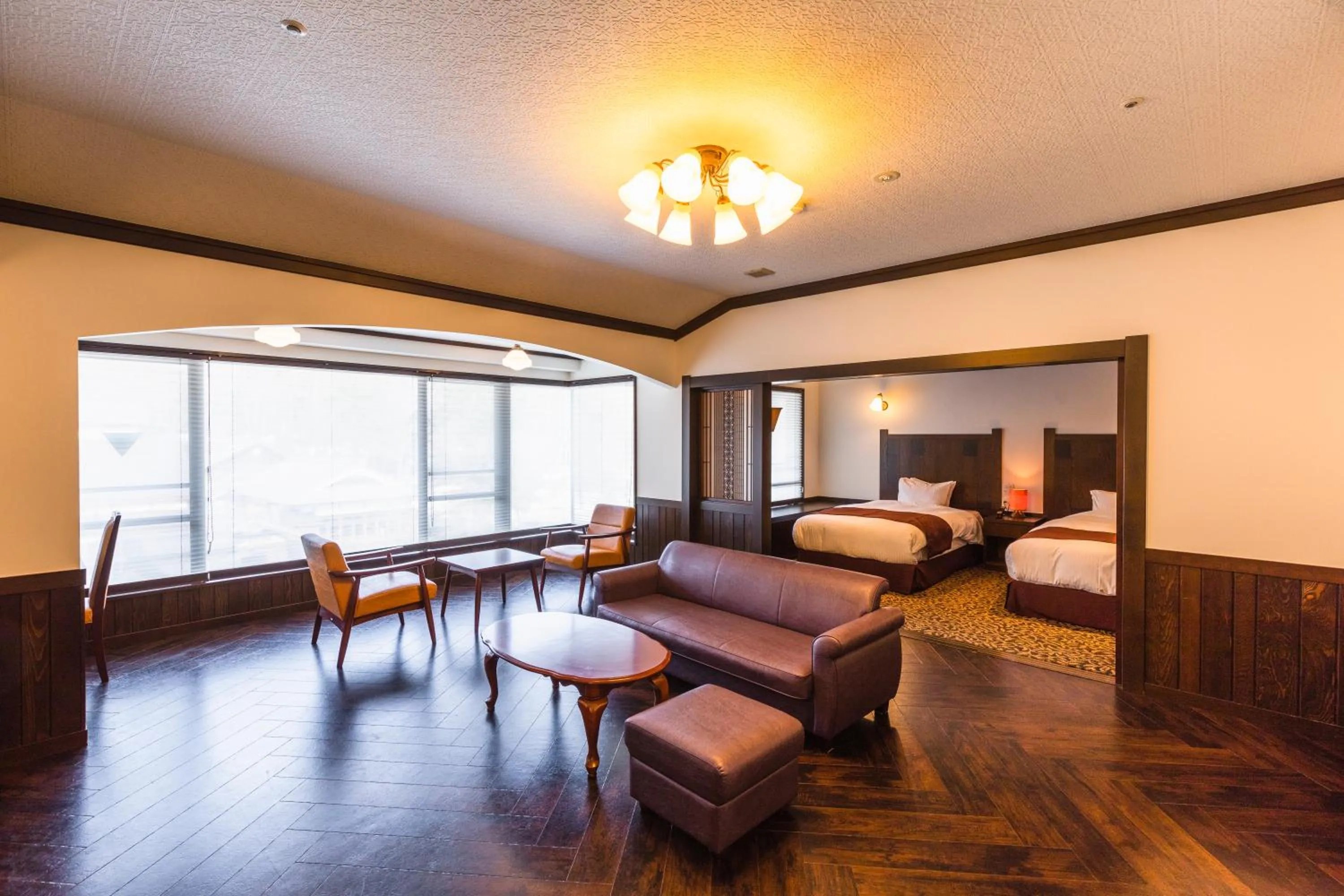 Living room in Tsuta Onsen Ryokan