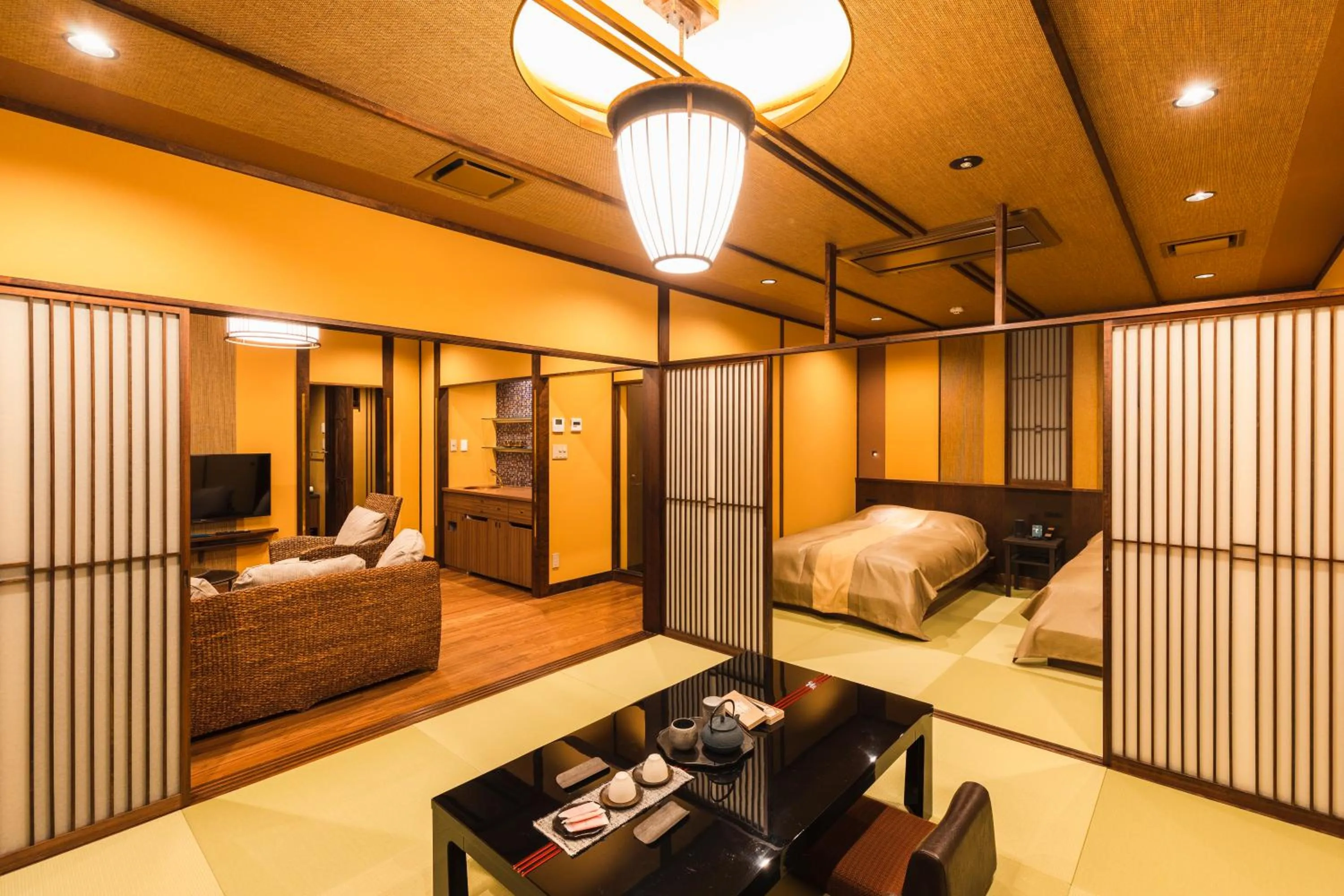 Bed in Tsuta Onsen Ryokan