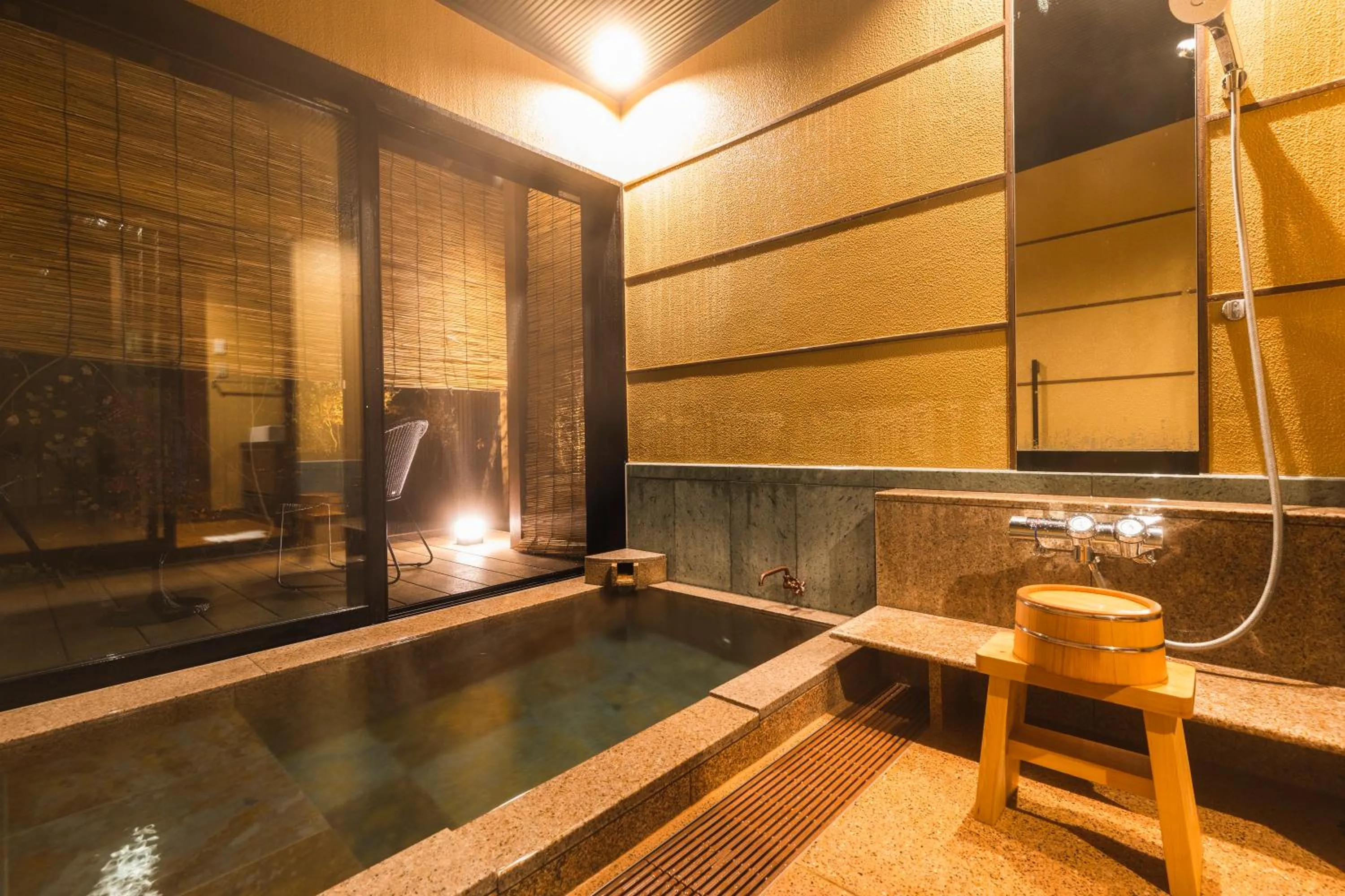 Shower in Tsuta Onsen Ryokan