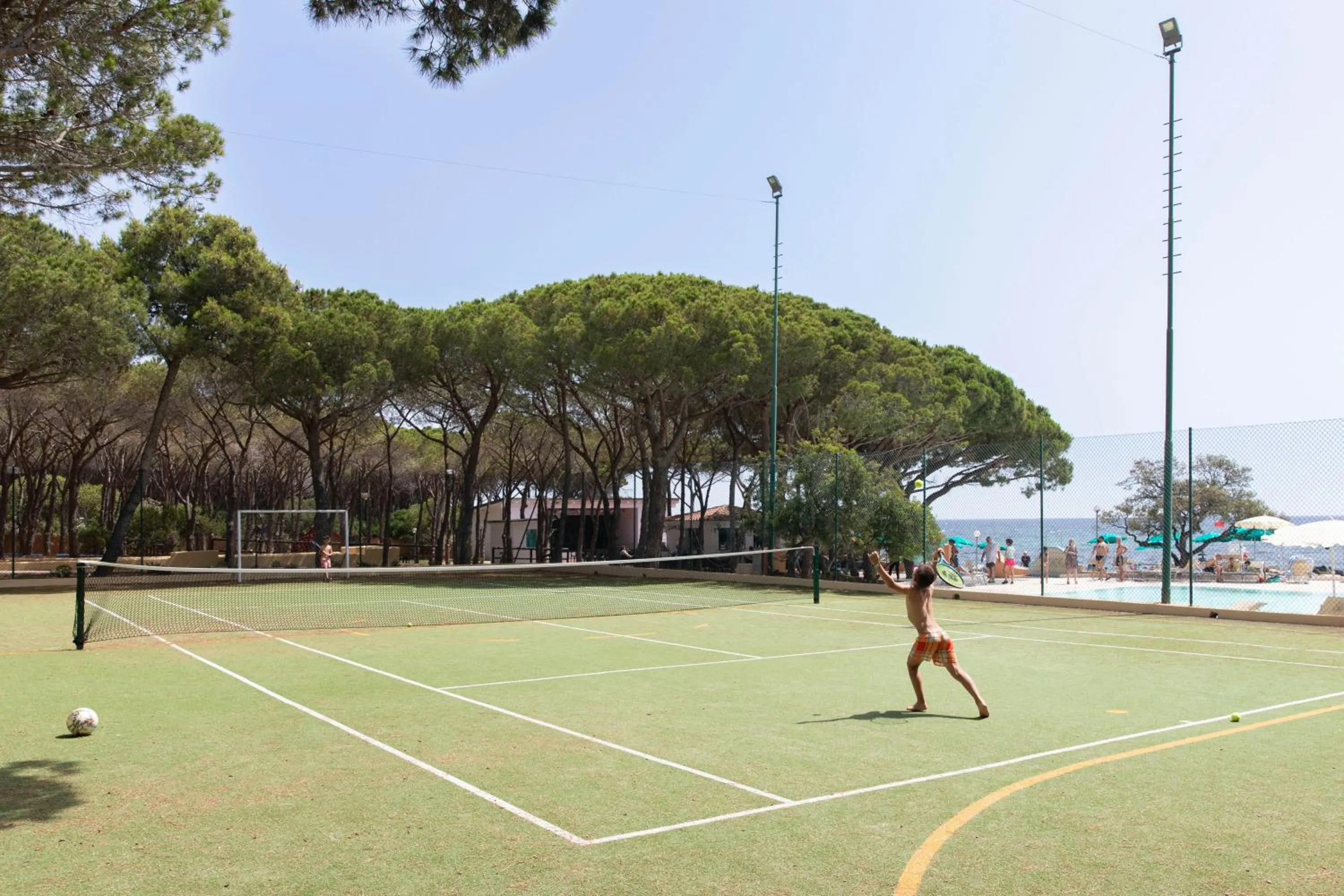 Tennis court in Club Hotel Marina Seada Beach