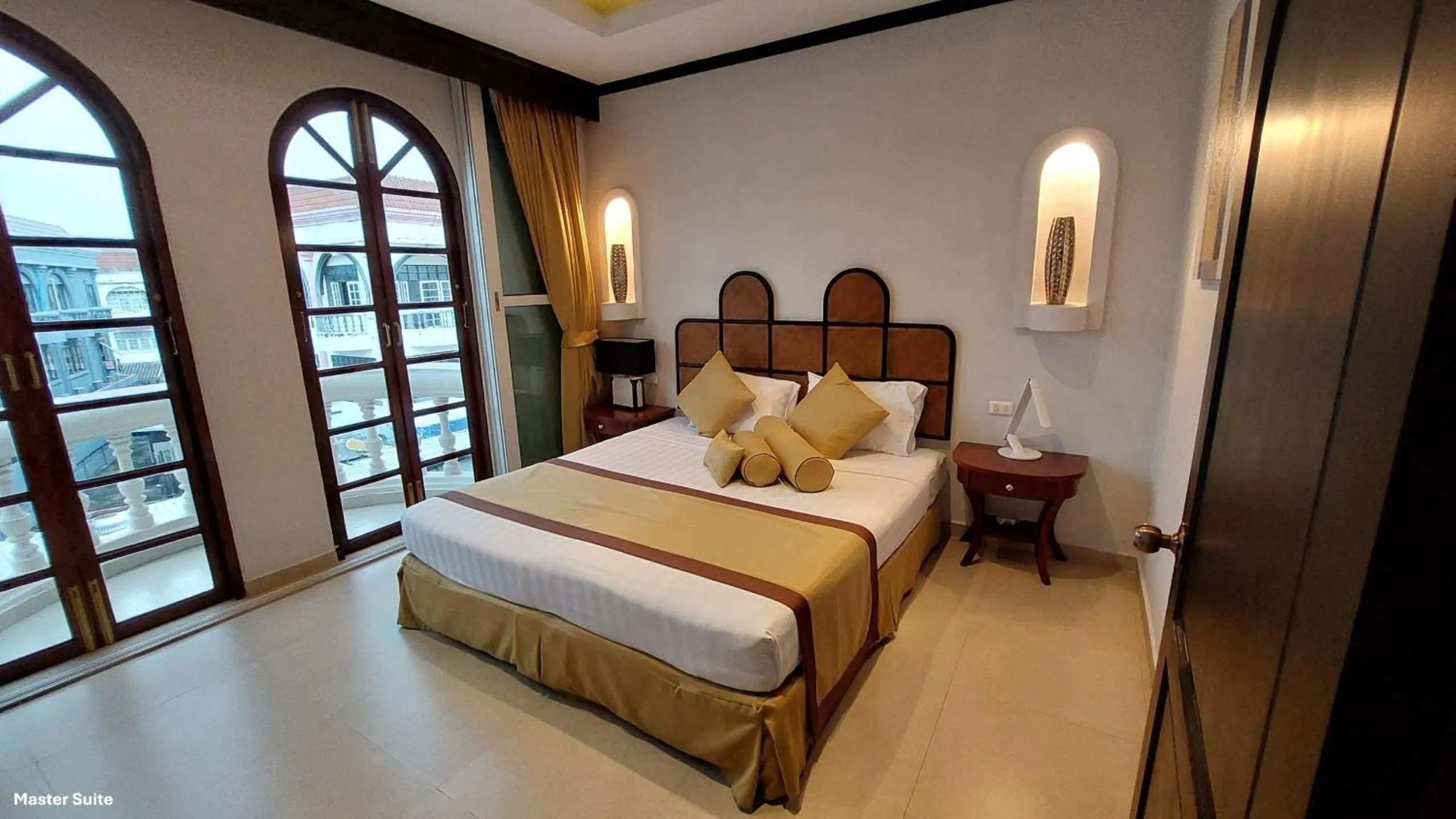 Bed in Poseidon Boutique Hotel