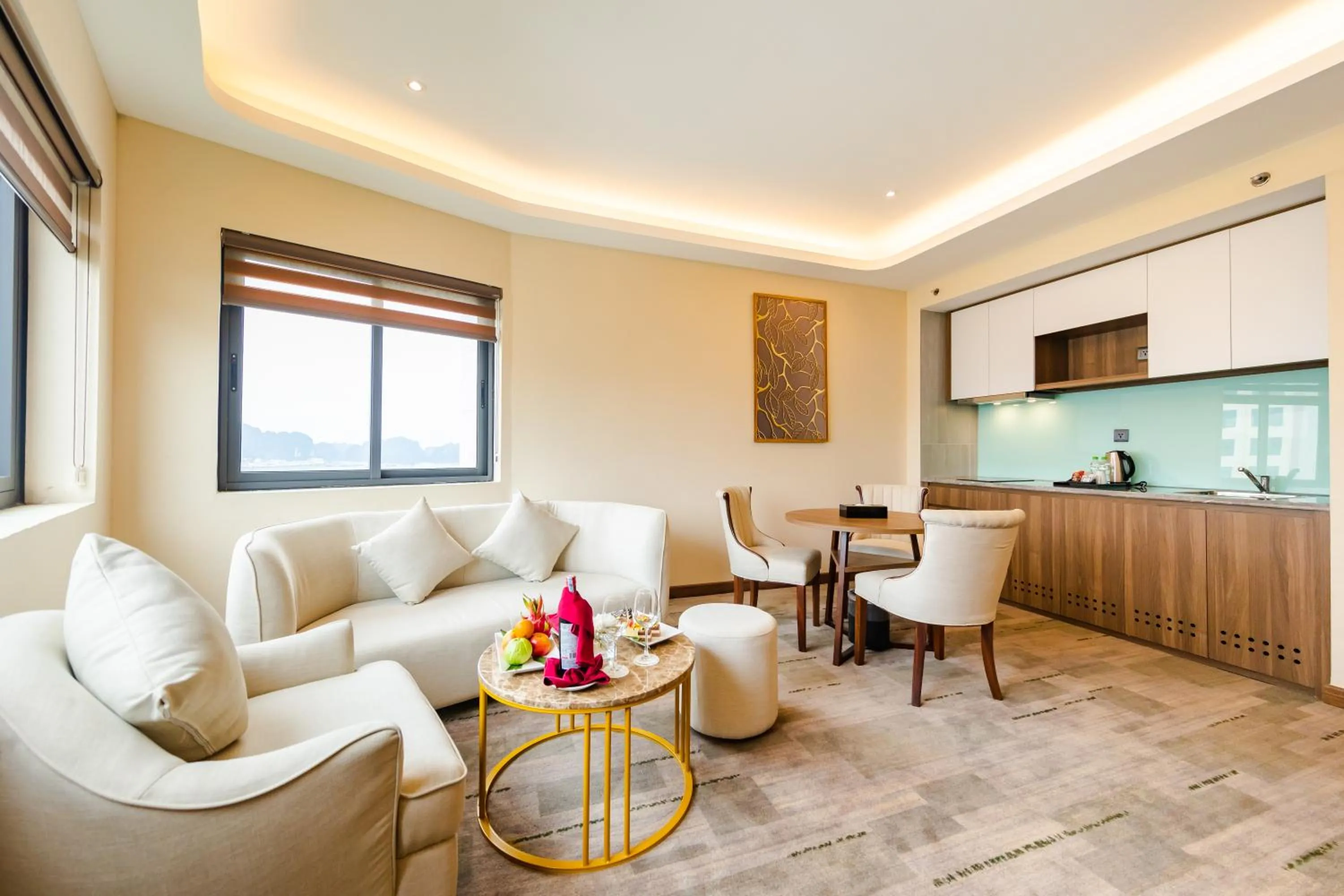 Living room in Muong Thanh Luxury Ha Long Centre II