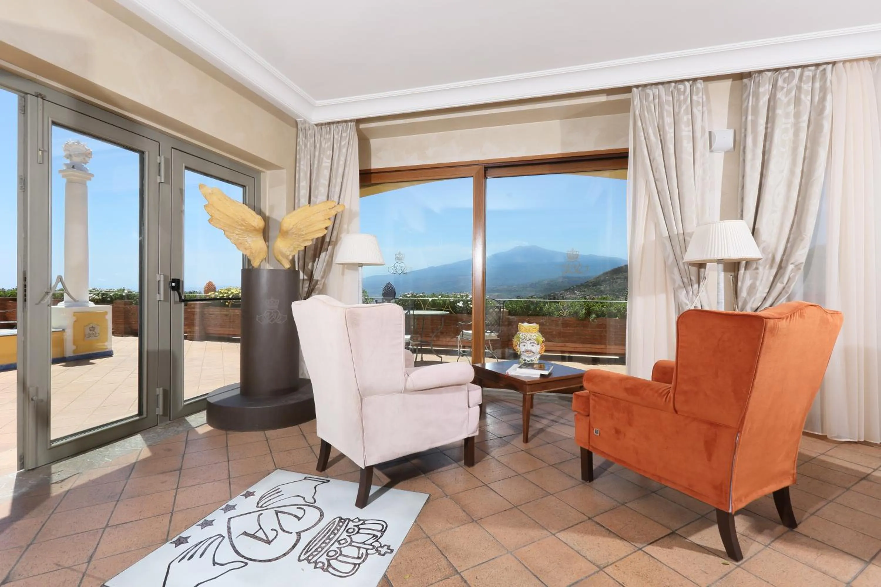 Lobby or reception in Villa Angela