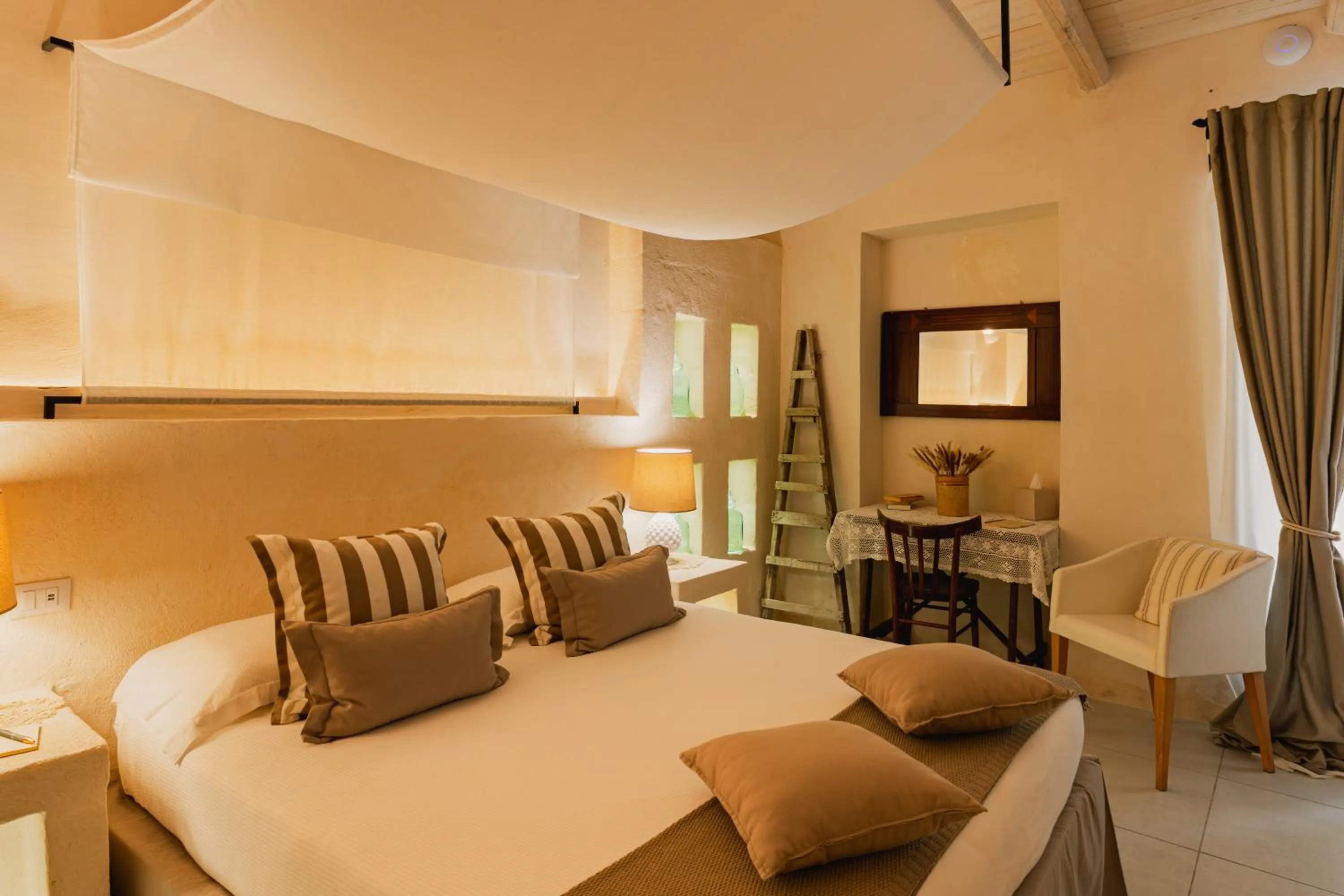 Bedroom, Bed in Masseria Messapia Wine Resort & Spa Salento