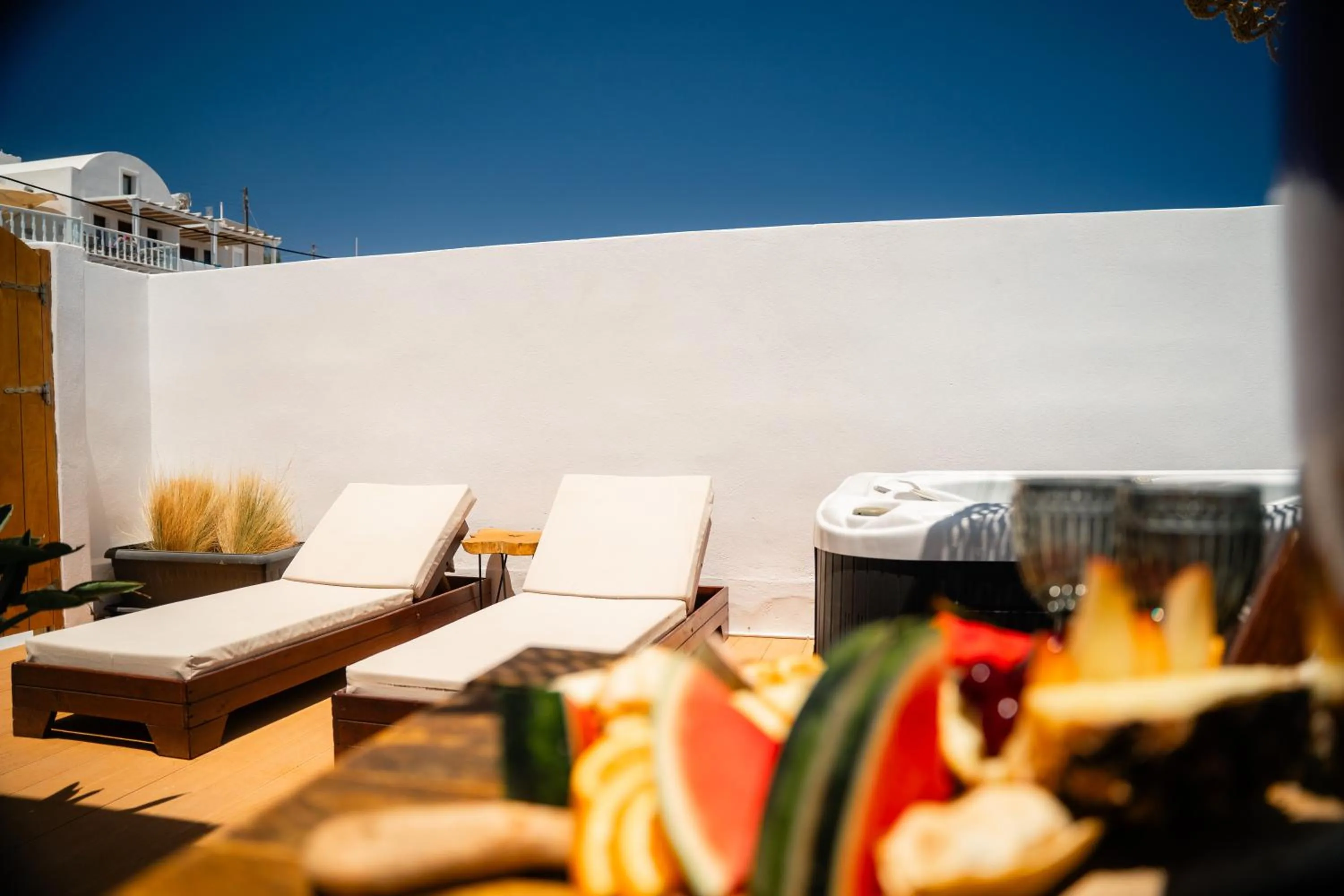 Patio in Divino Suites