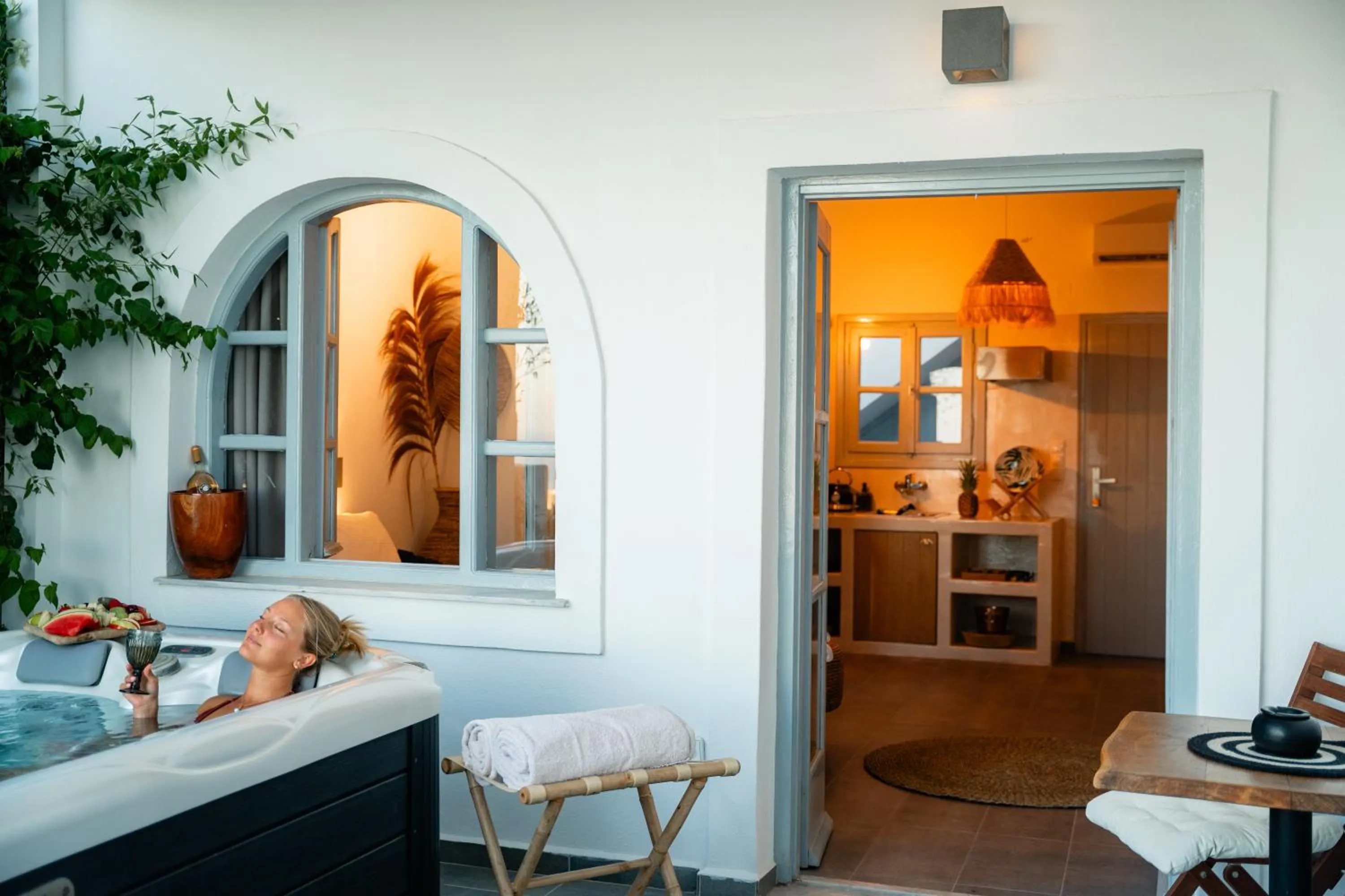 Patio in Divino Suites