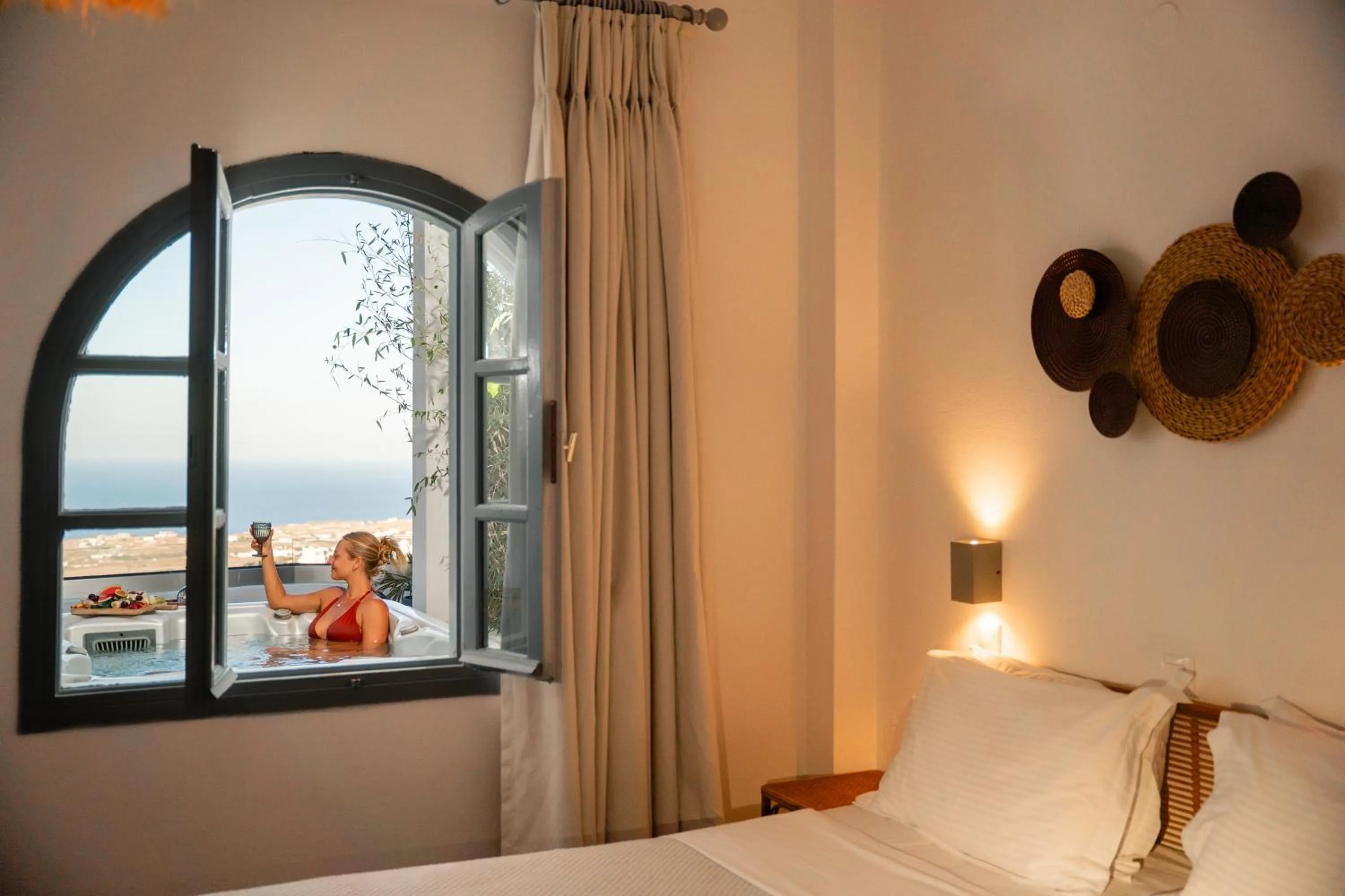 Bed in Divino Suites