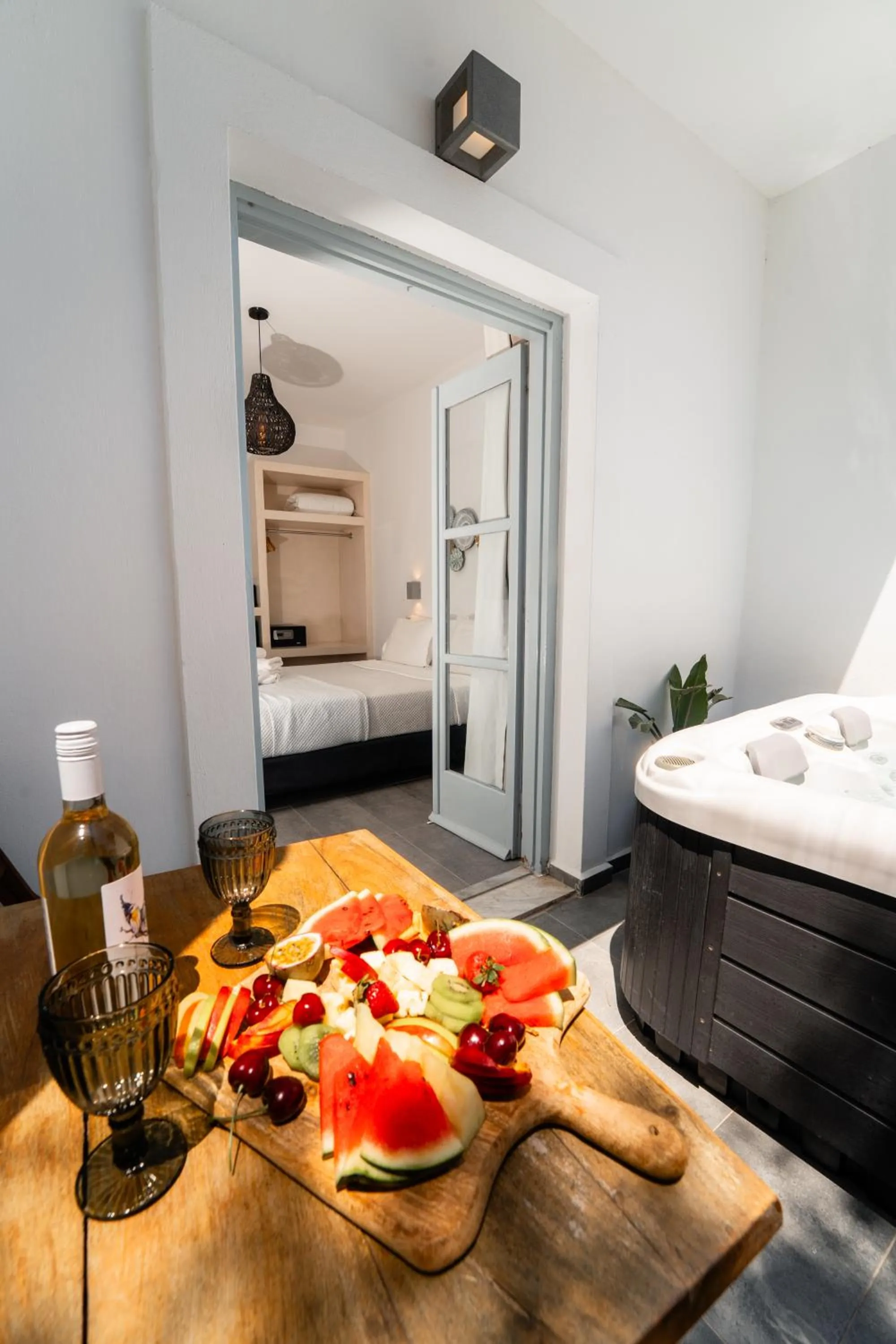 Bed in Divino Suites