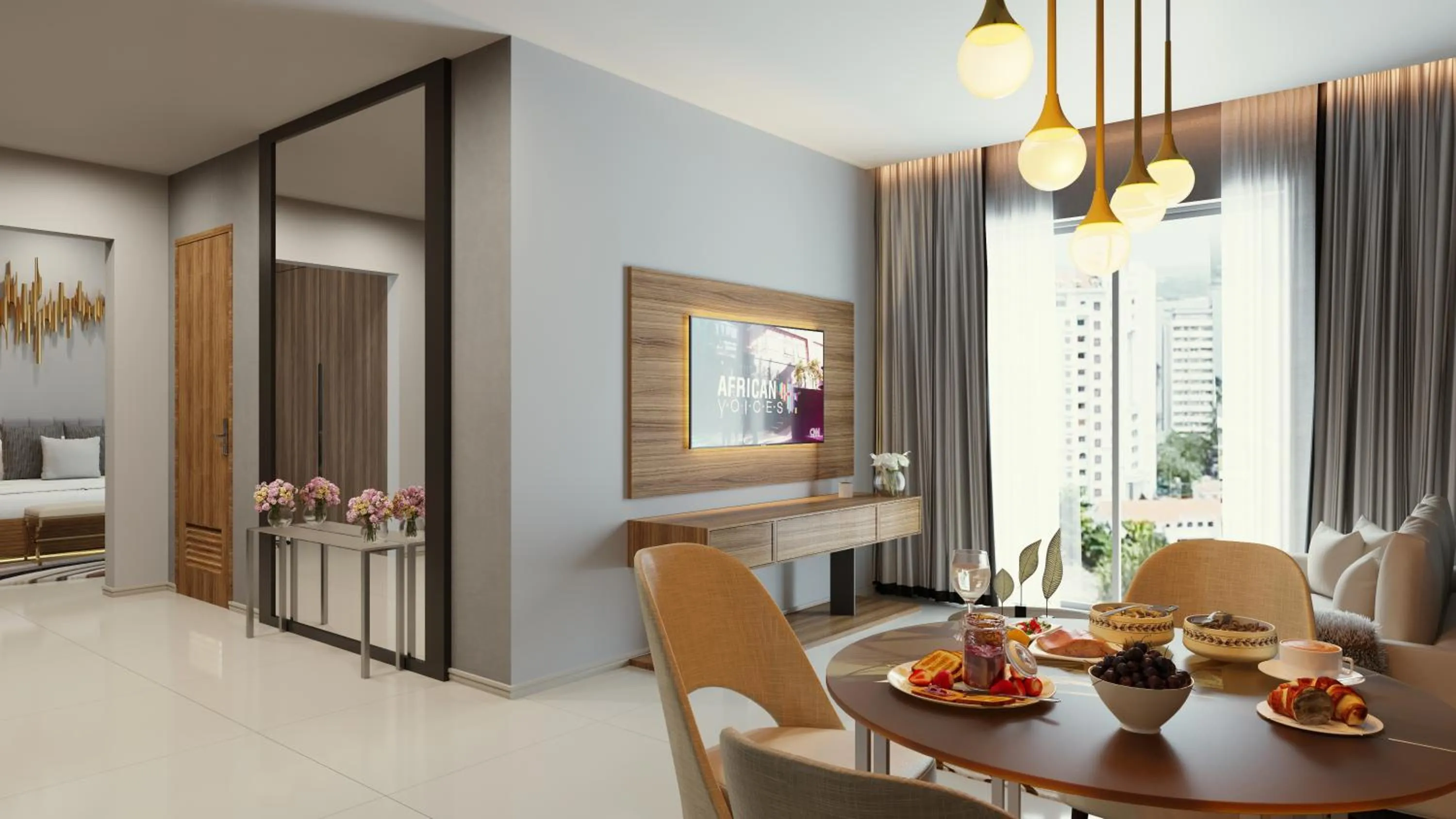 Dining area, Bed in The Art Hotel