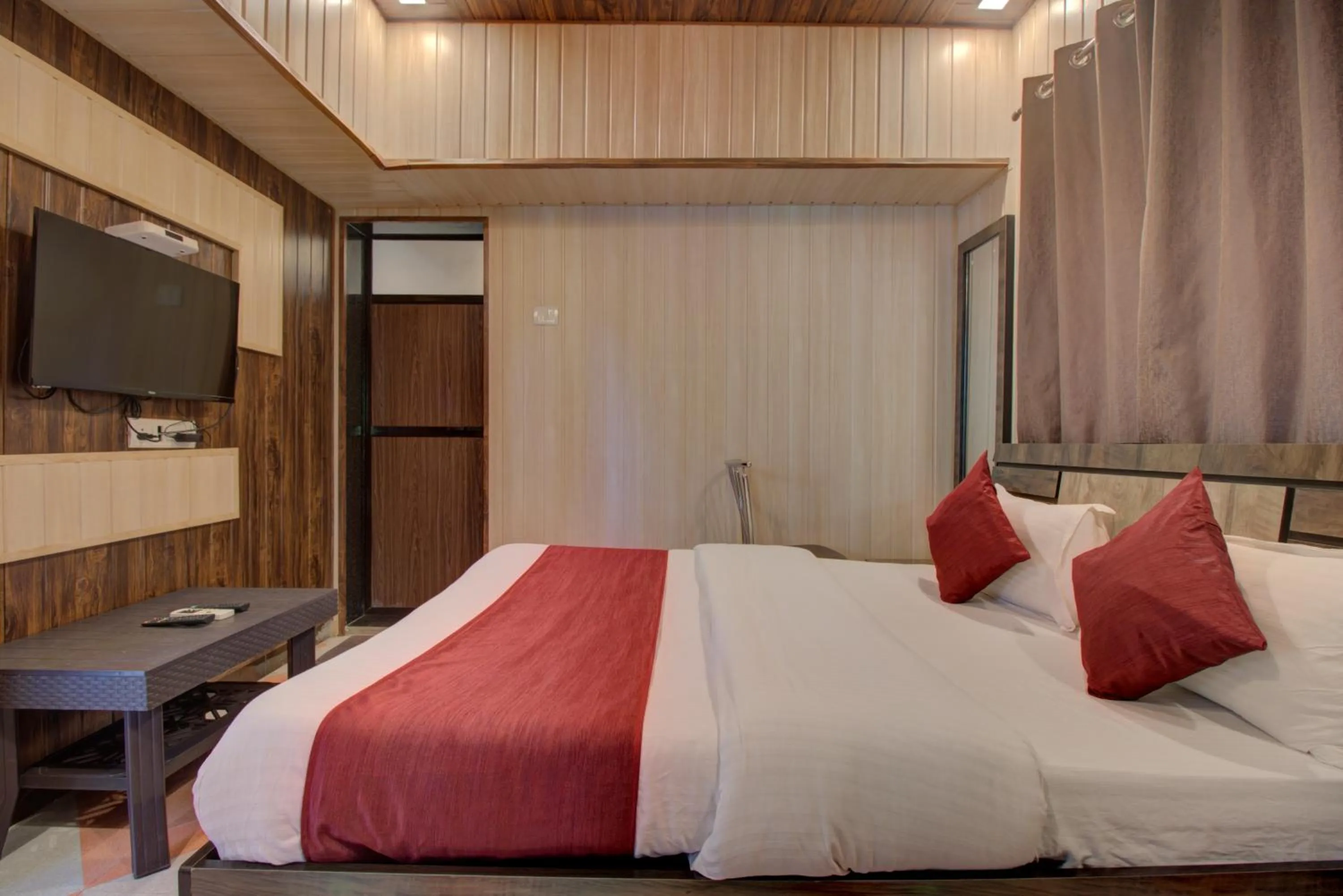 Bedroom, Bed in Hotel Snehaprabha - Near to Nagaon Beach Alibaug