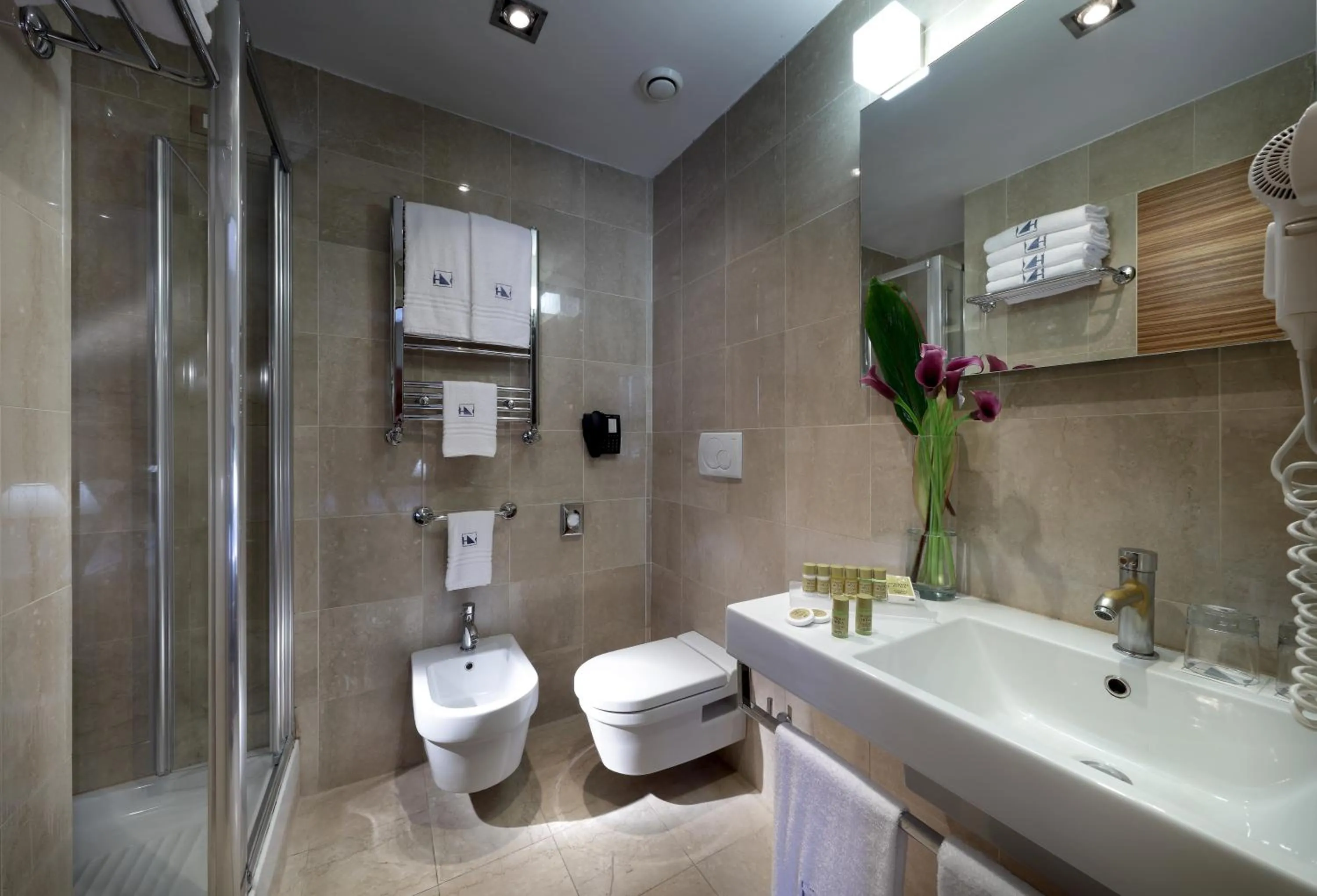 Shower in Mercure Roma Centro Saint John