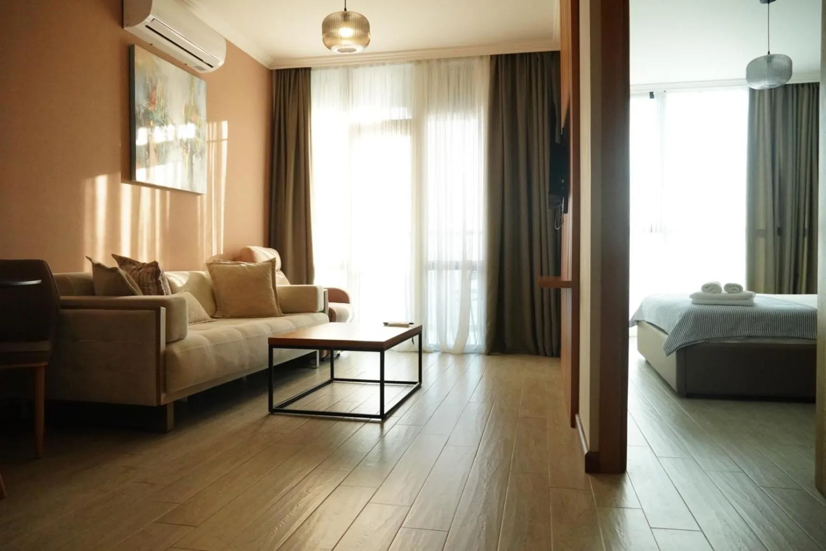 Living room, Bed in Season Suite Apart-Hotel