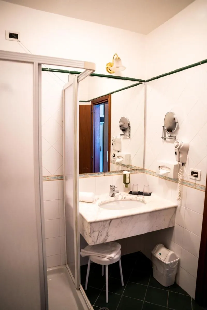 Bathroom in PanoramaHotel Penegal