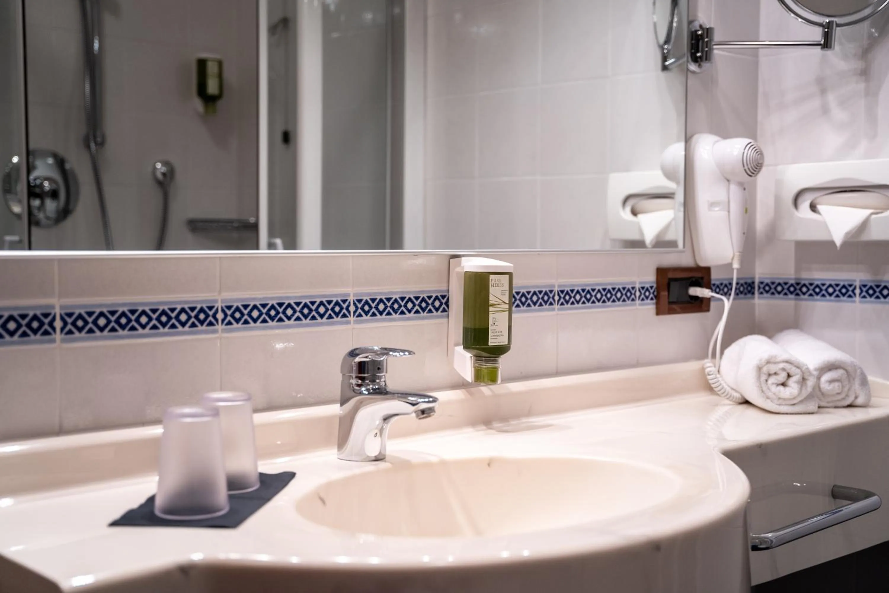 Bathroom in PanoramaHotel Penegal