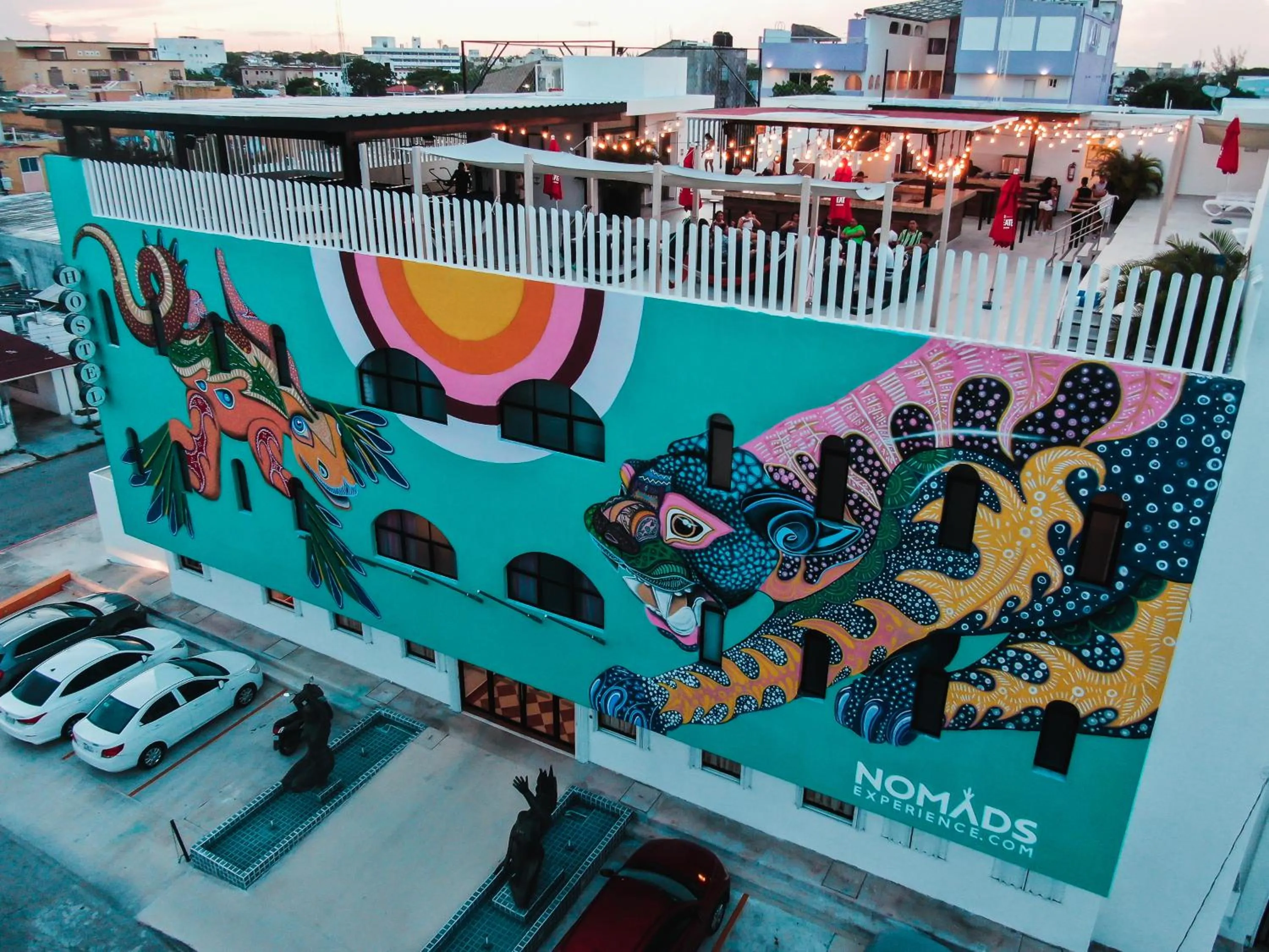 Facade/entrance in Nomads Party Hotel