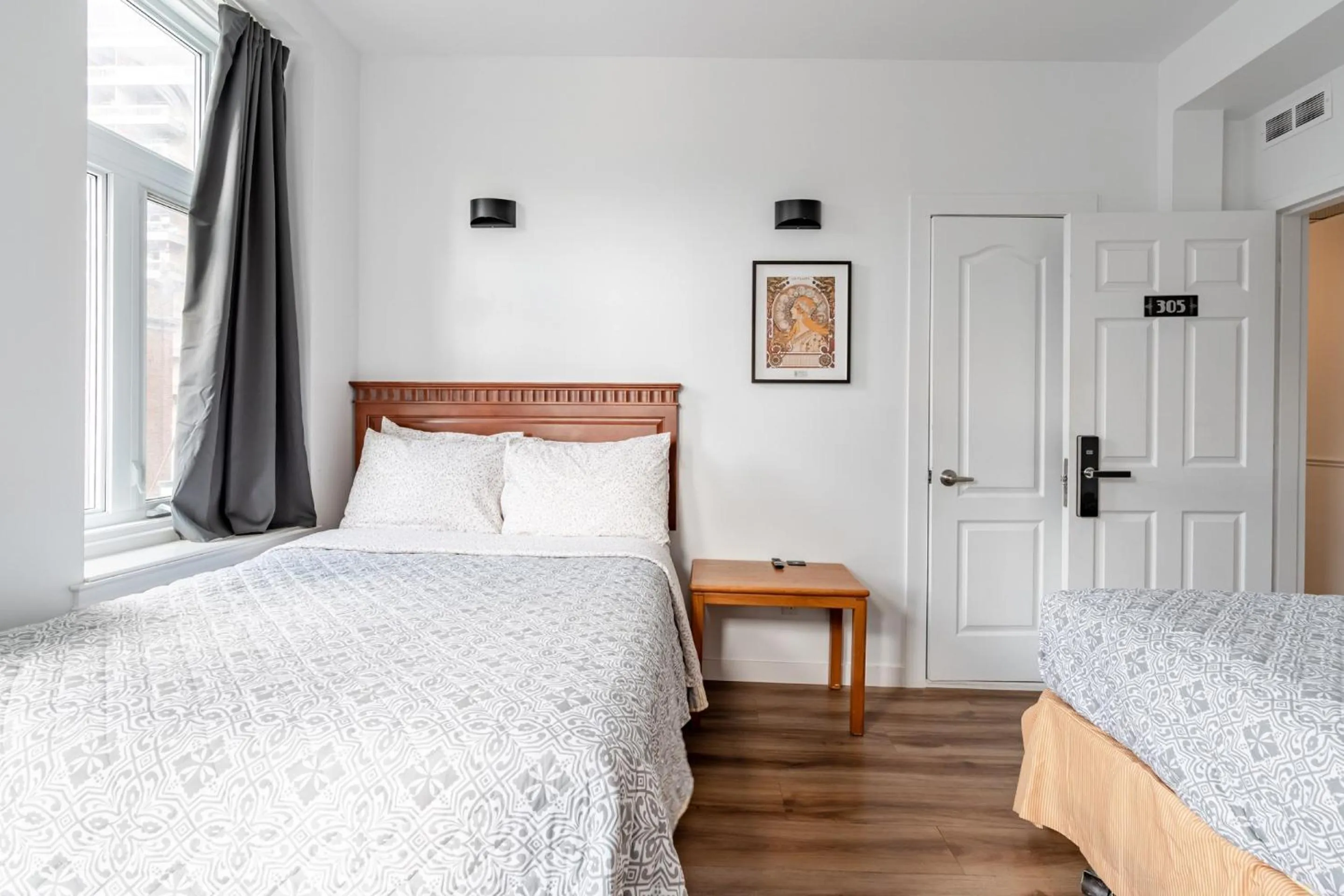 Bed in hotel le coach