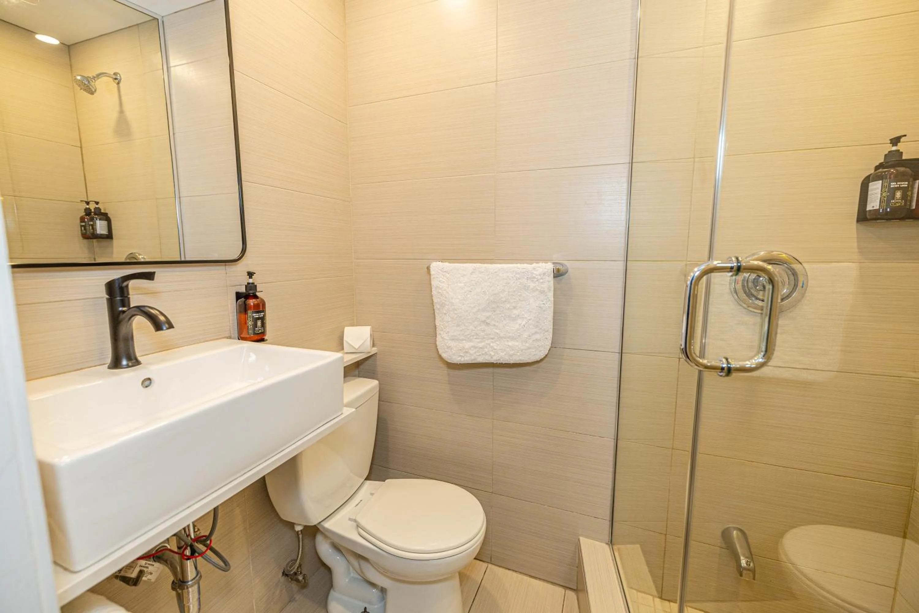 Bathroom in hotel le coach