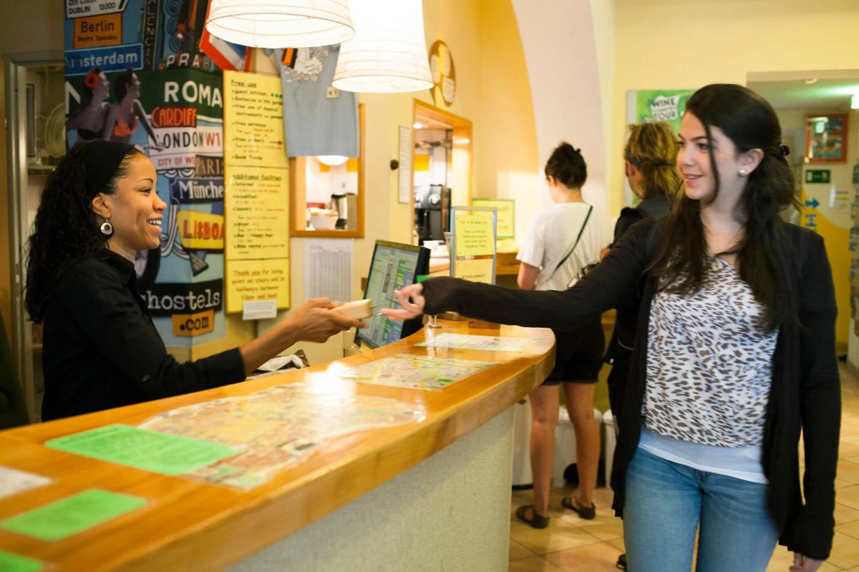 Lobby or reception in Vienna Hostel Ruthensteiner