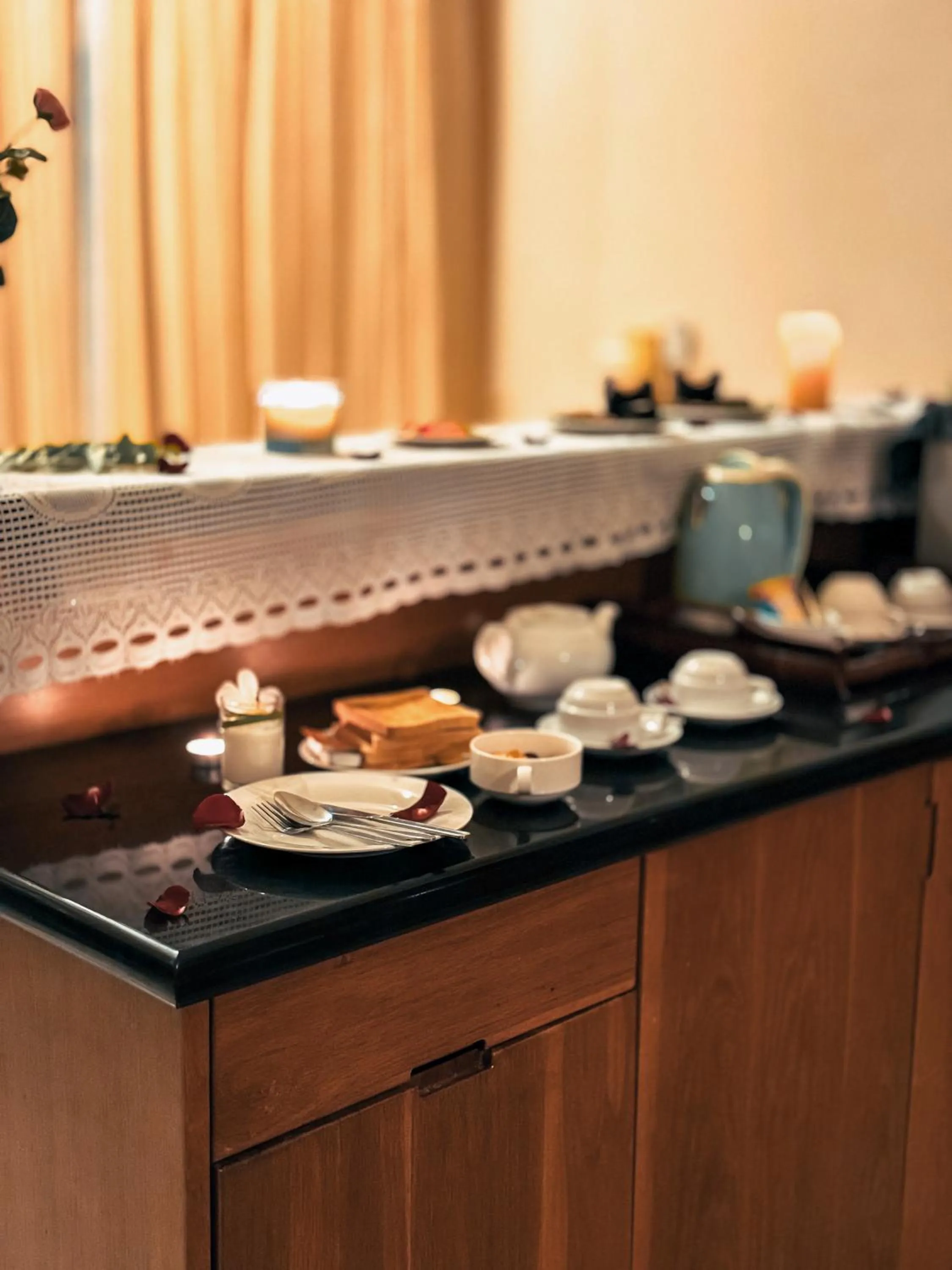 Kitchen or kitchenette in Villa Raya Resort Private Pool Villas