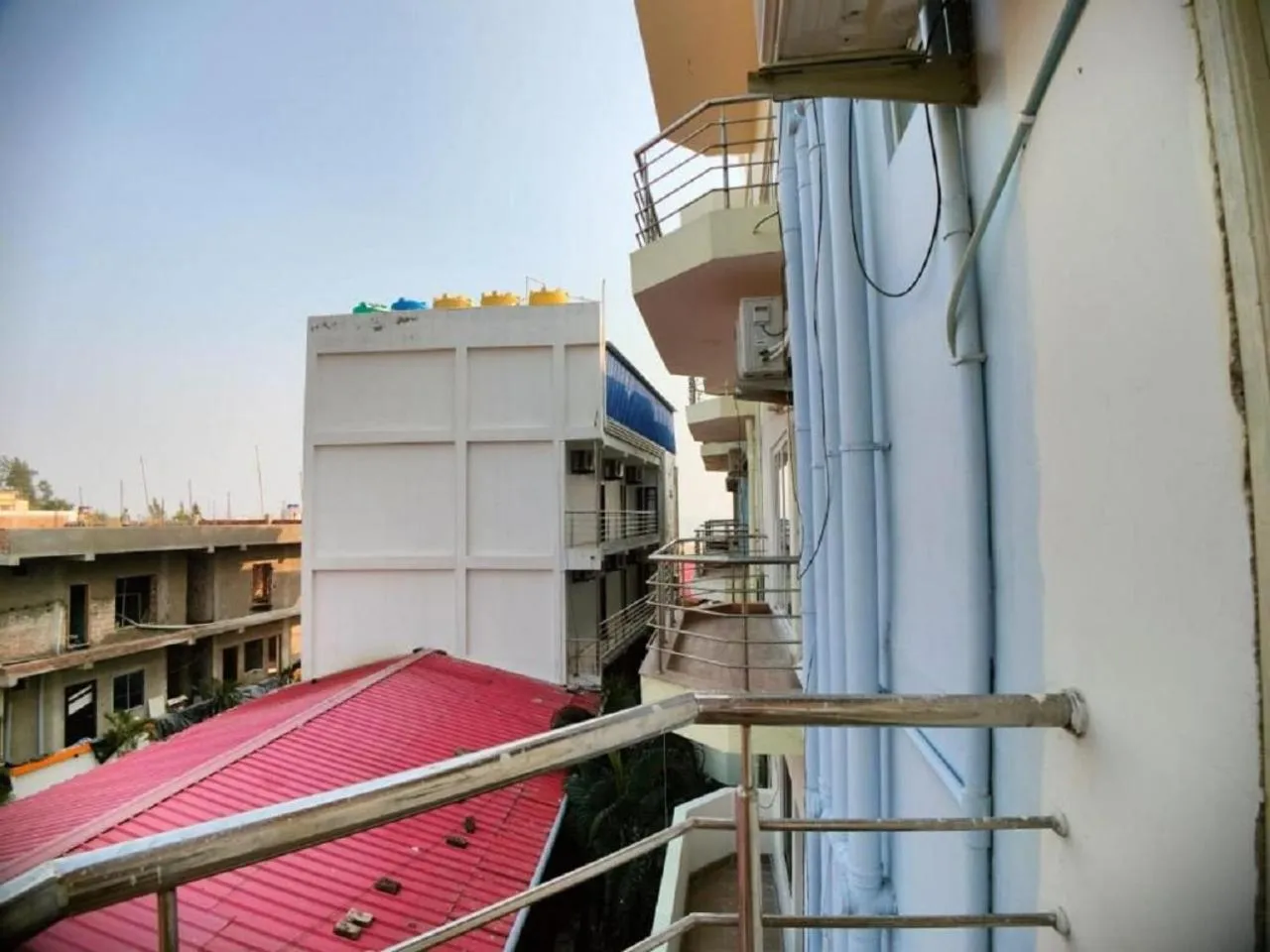 Balcony/Terrace in Hindusthan Inn - On Beach