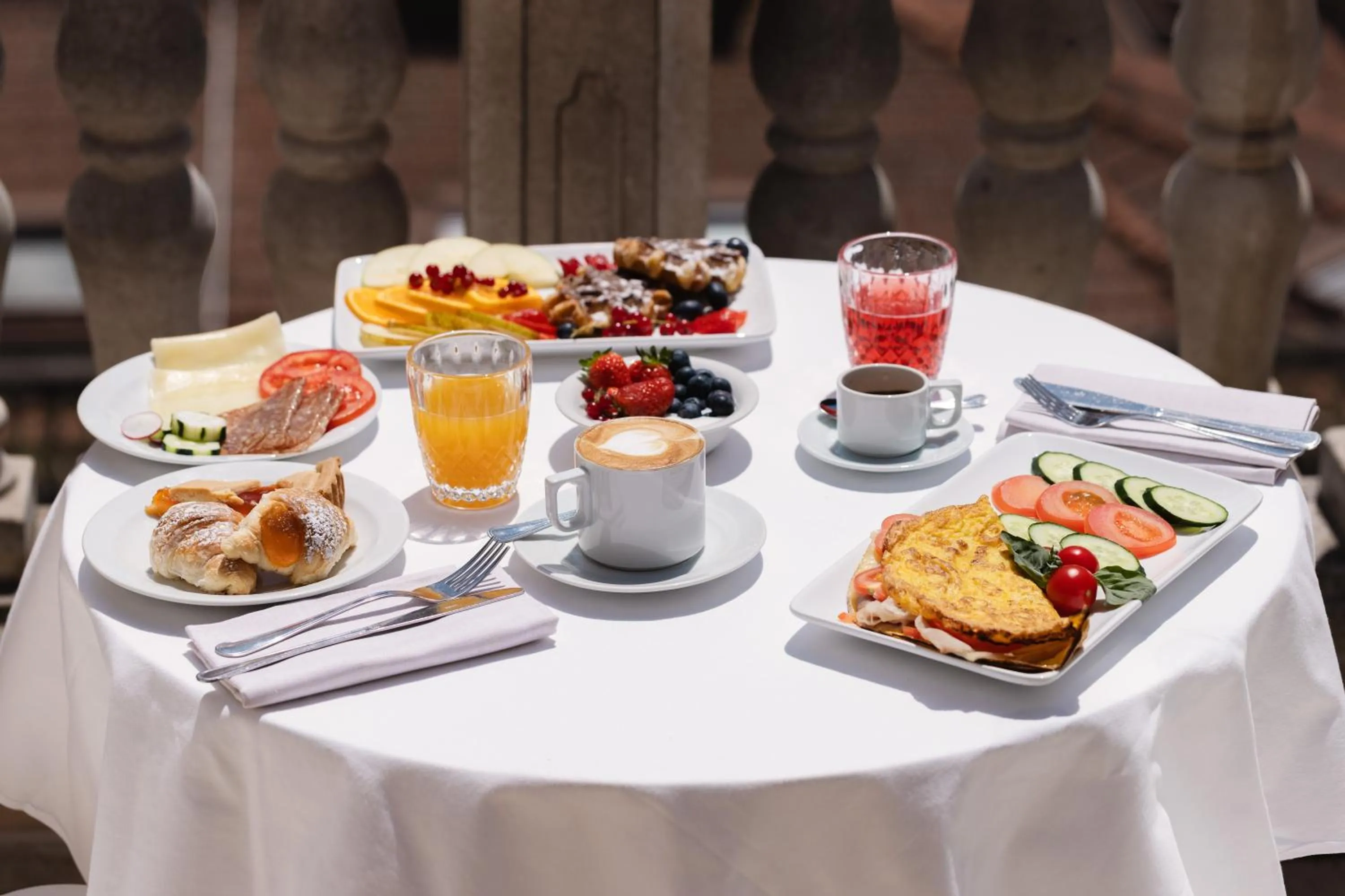 Breakfast in Romanico Palace Luxury Hotel & SPA