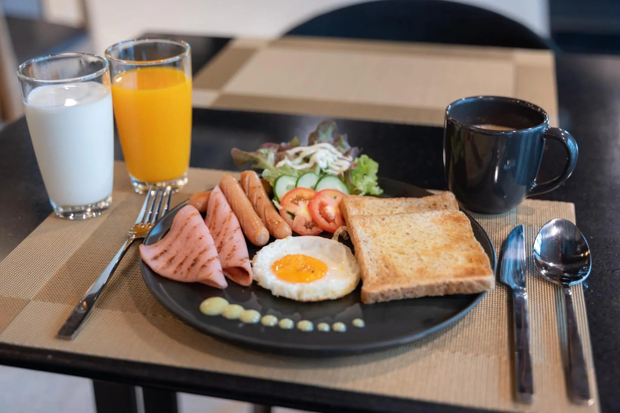 Breakfast in 12 The Residence Hotel at Don Mueang Airport