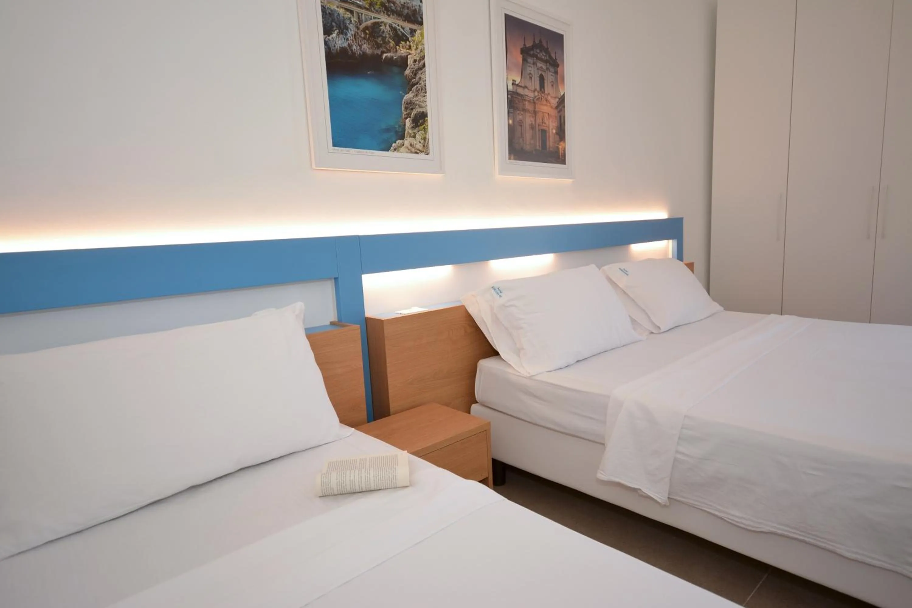 Bed in Hotel Miramare