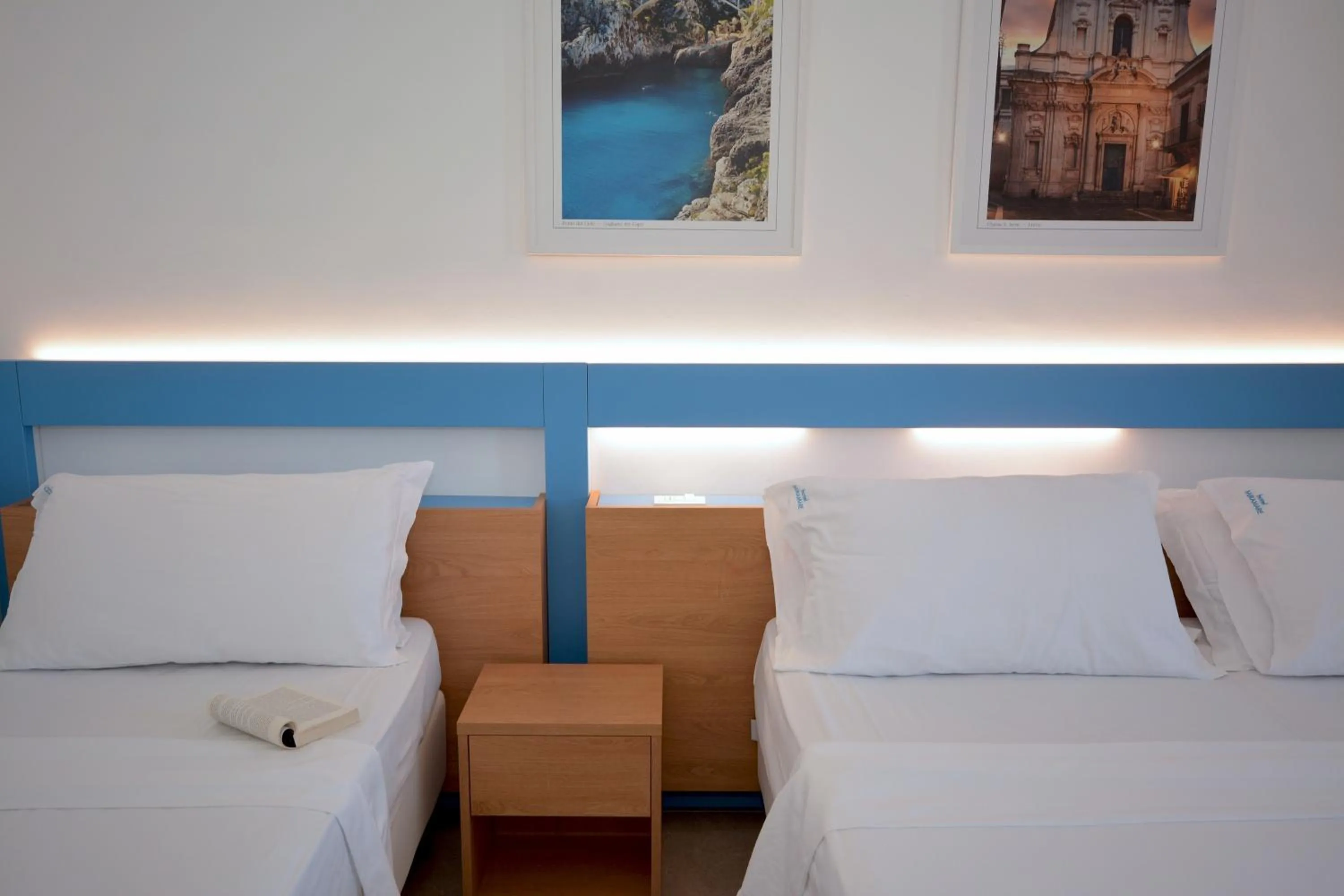 Bed in Hotel Miramare