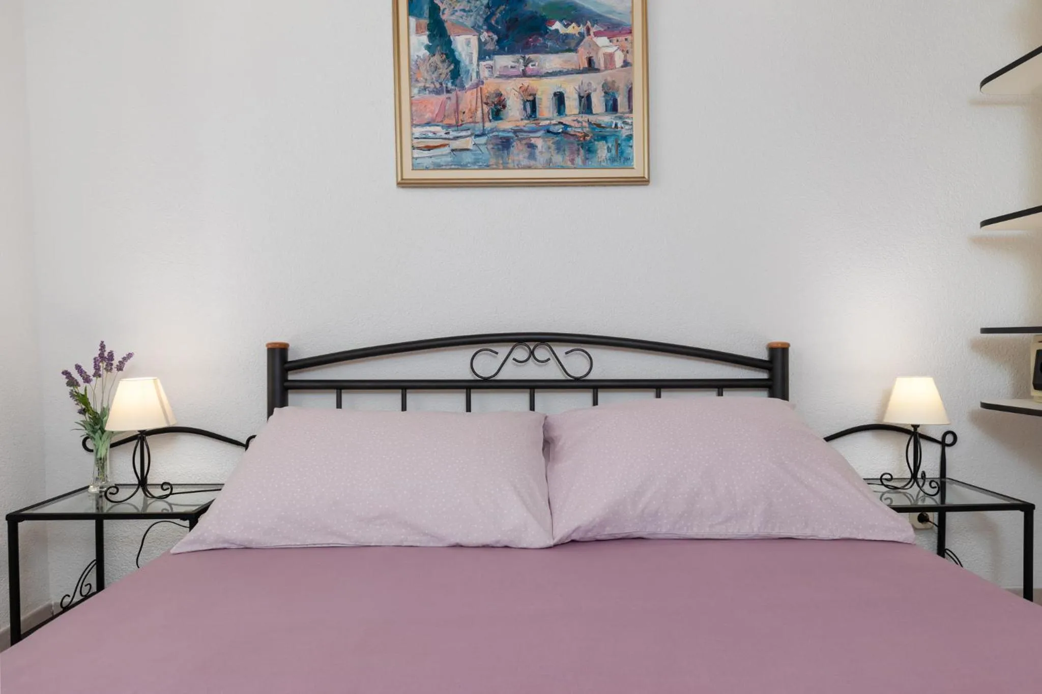 Bed in Apartments Paloc - Blue