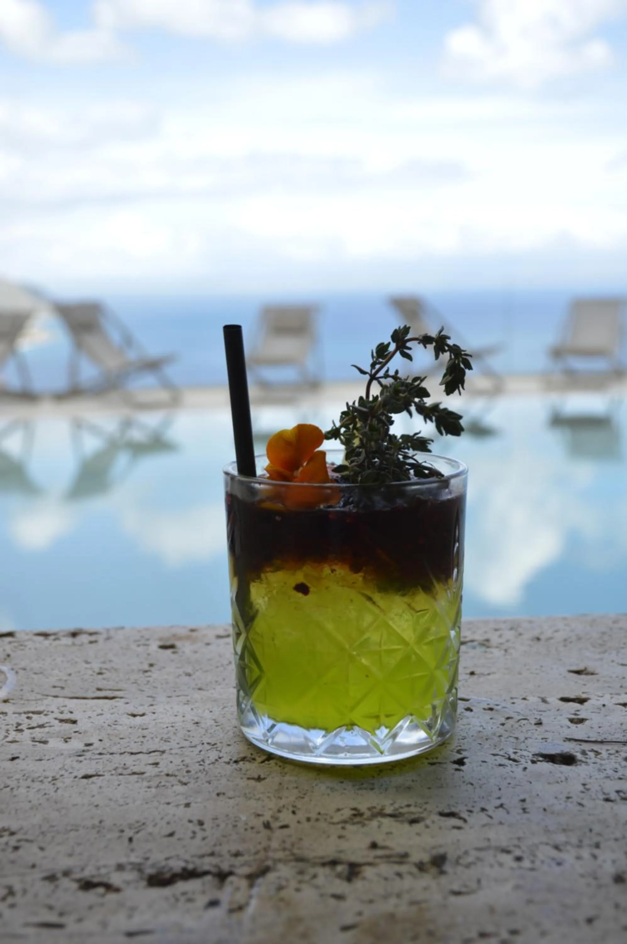 Drinks in Splendid Hotel Taormina