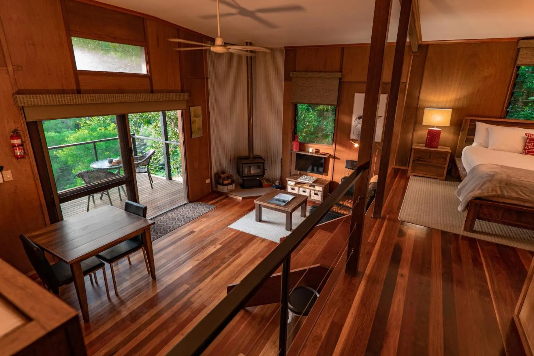 Living room, Bed in Whispering Valley Cottage Retreat