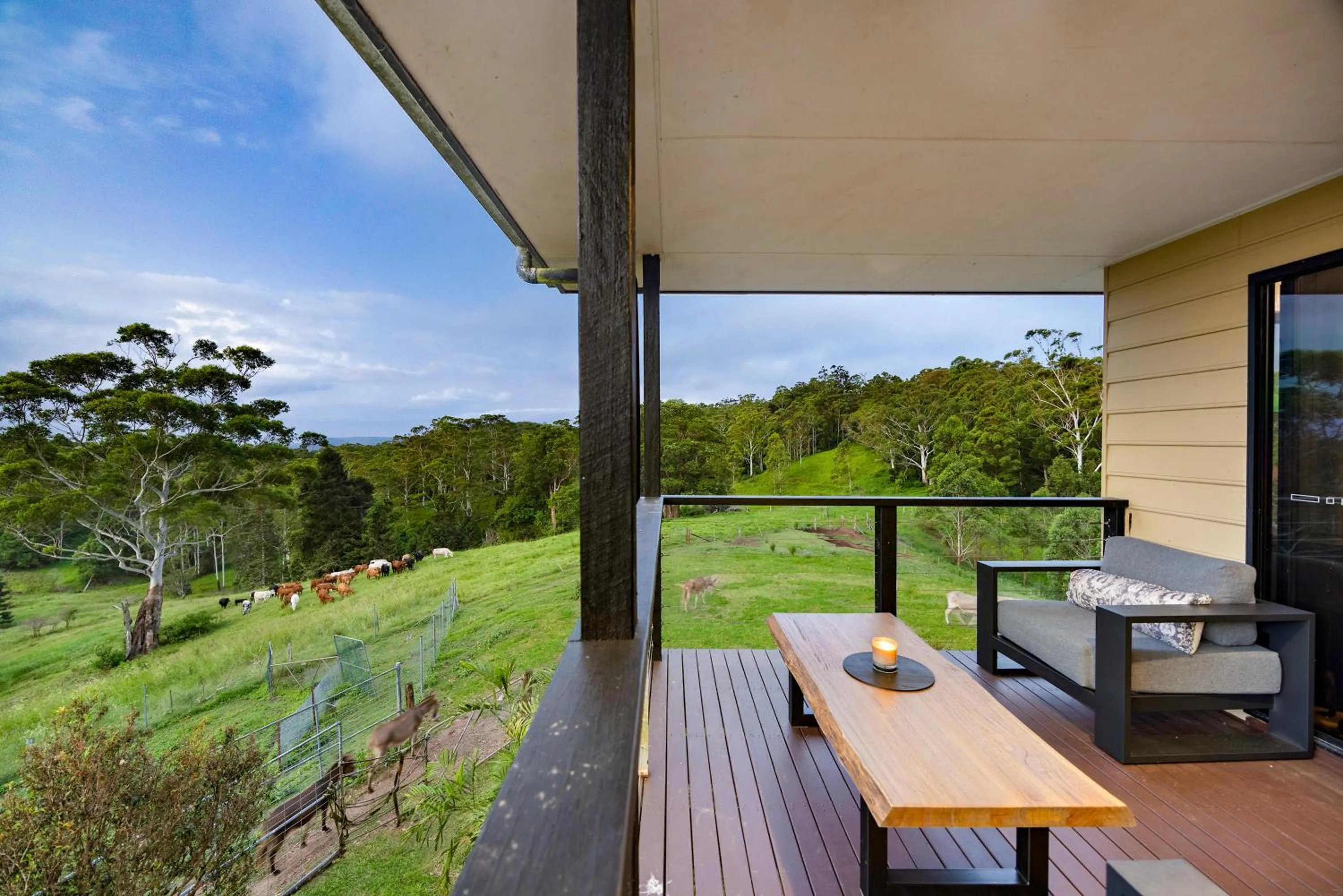 Balcony/Terrace in Whispering Valley Cottage Retreat