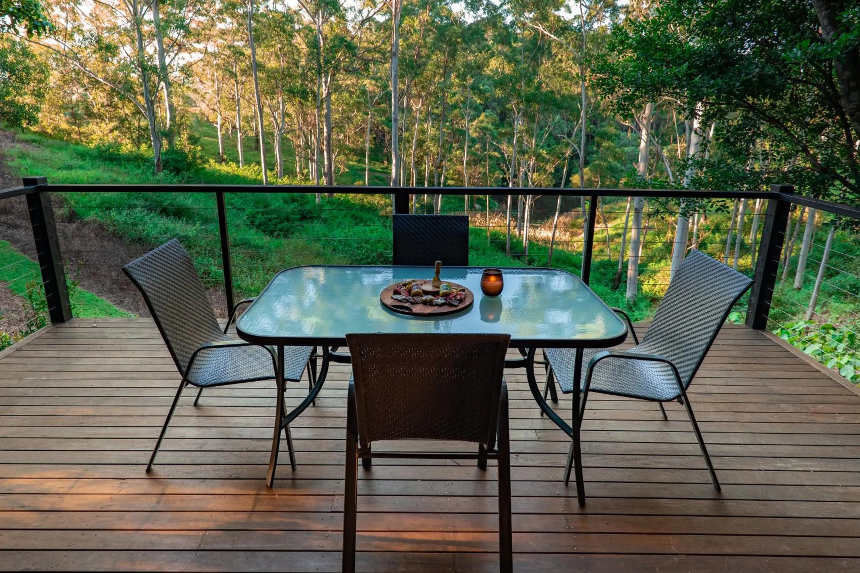 Patio in Whispering Valley Cottage Retreat
