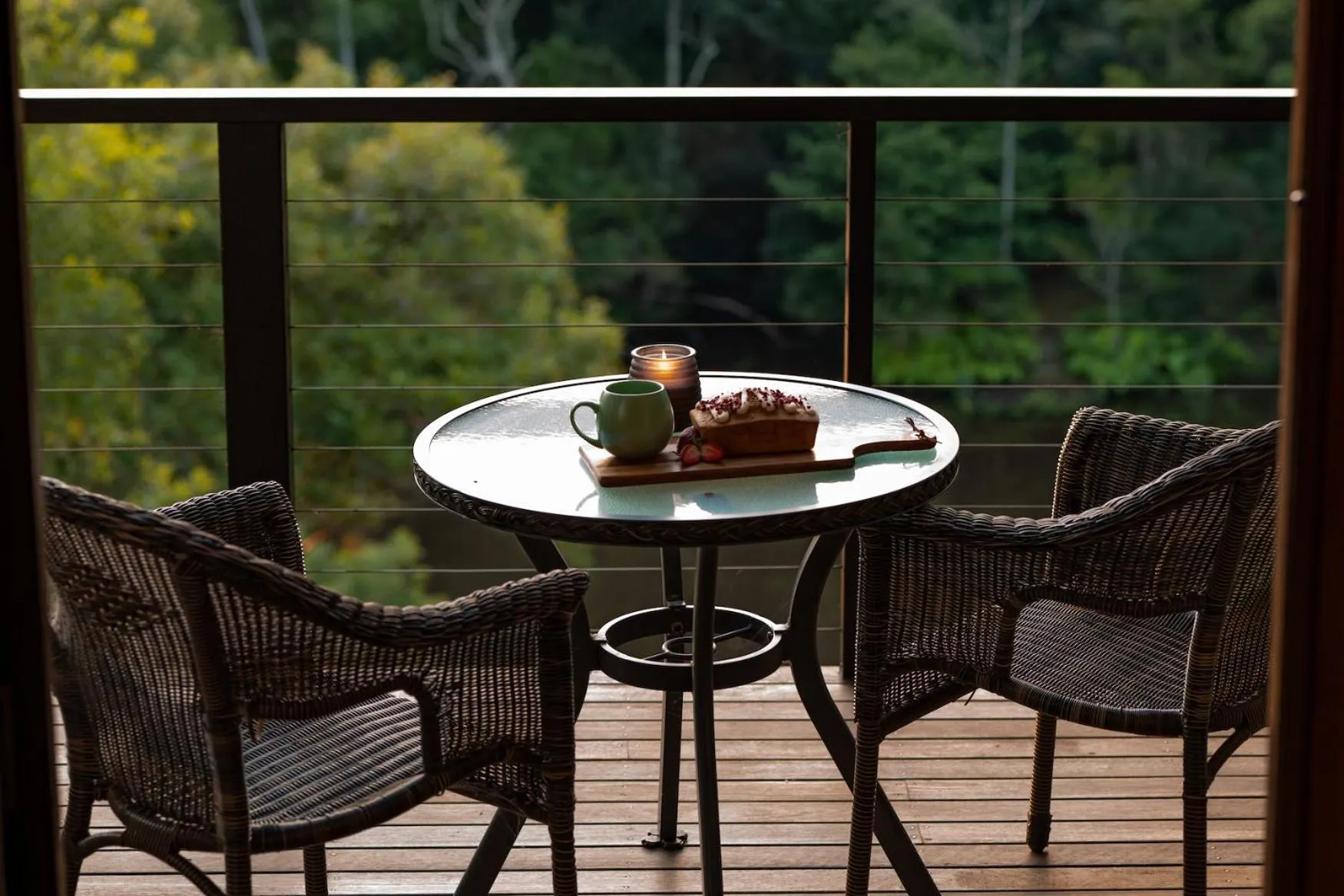 Patio in Whispering Valley Cottage Retreat