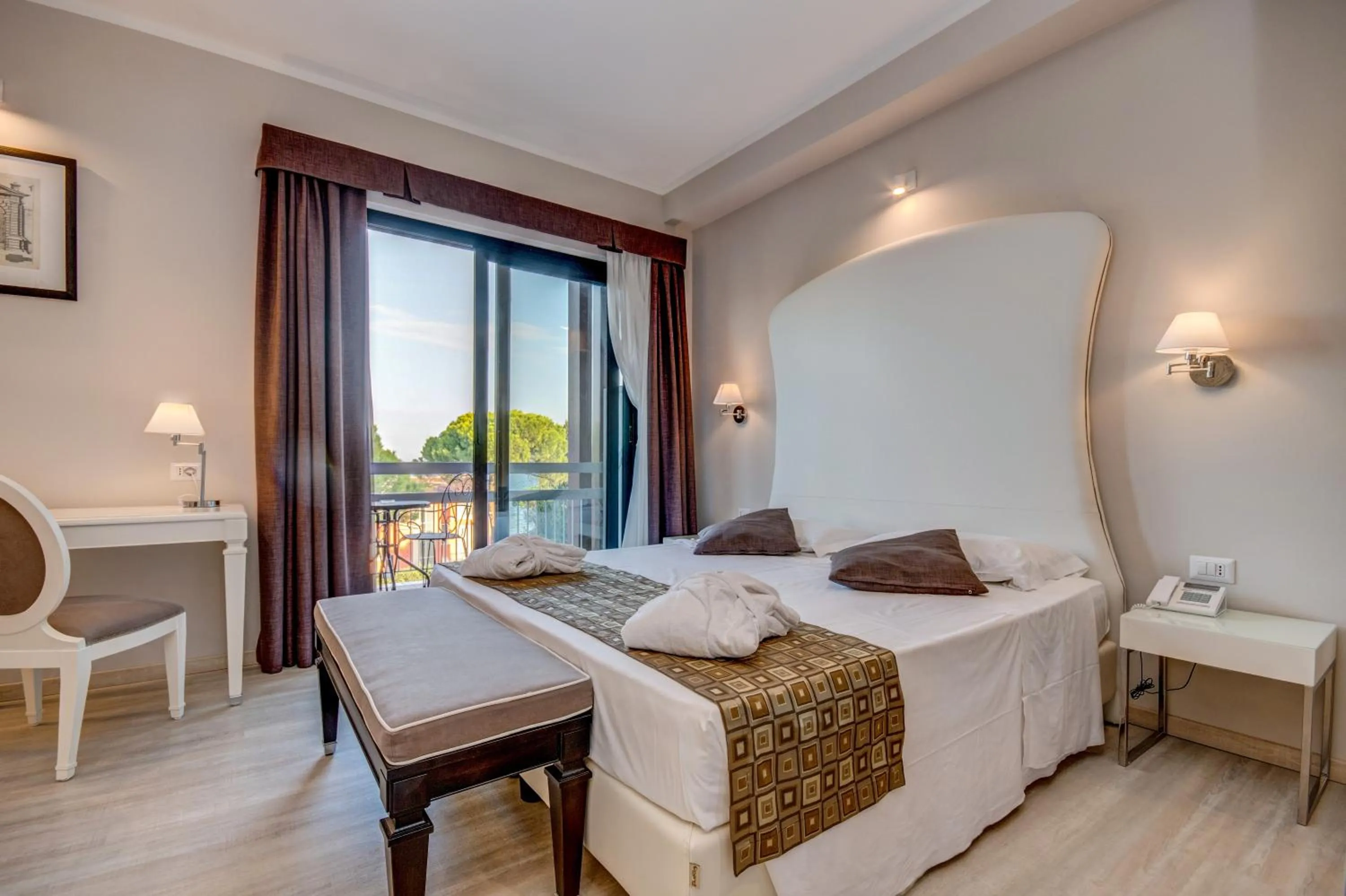 Bedroom, Bed in Hotel Oliveto