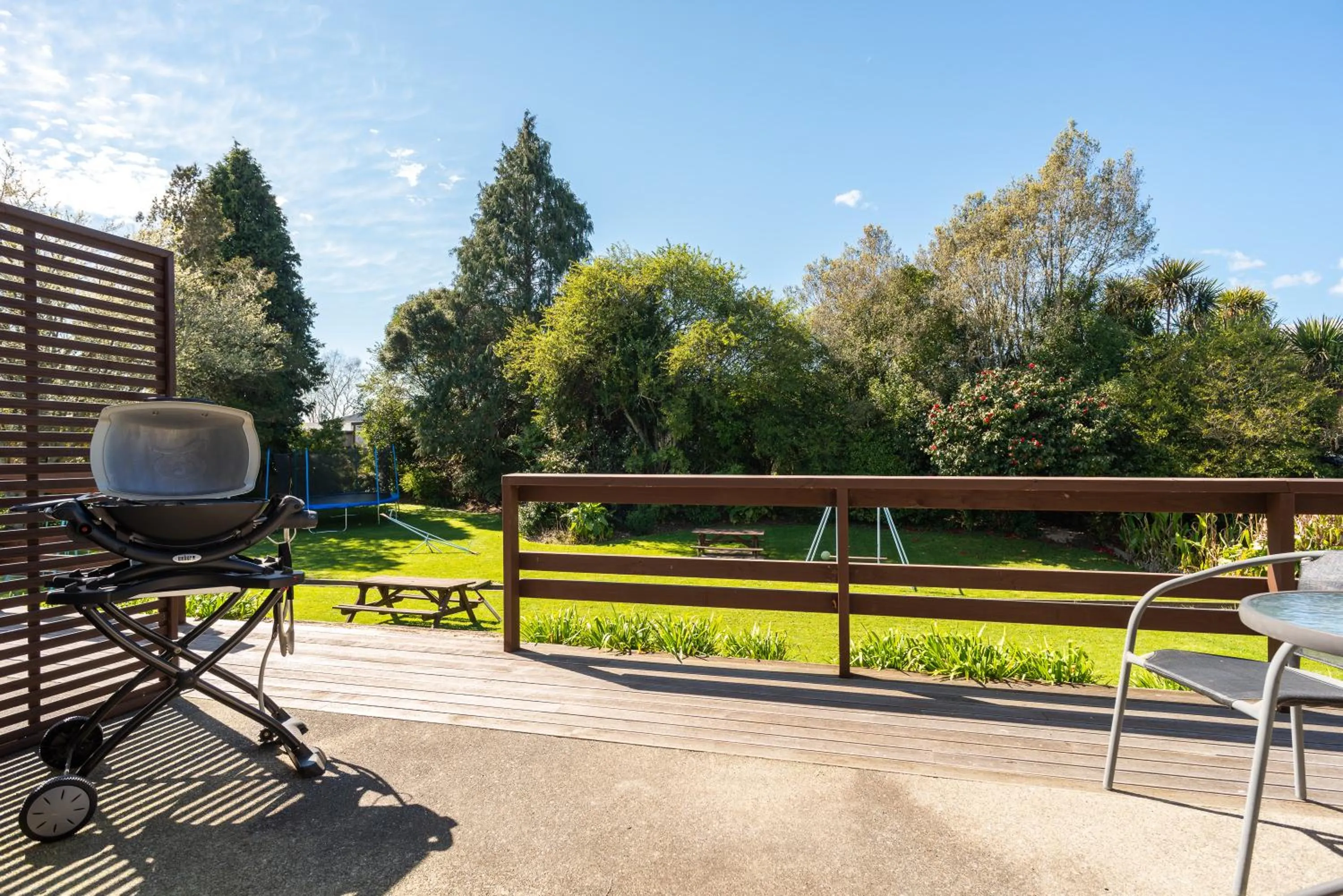 Patio in Golden Bay Motel