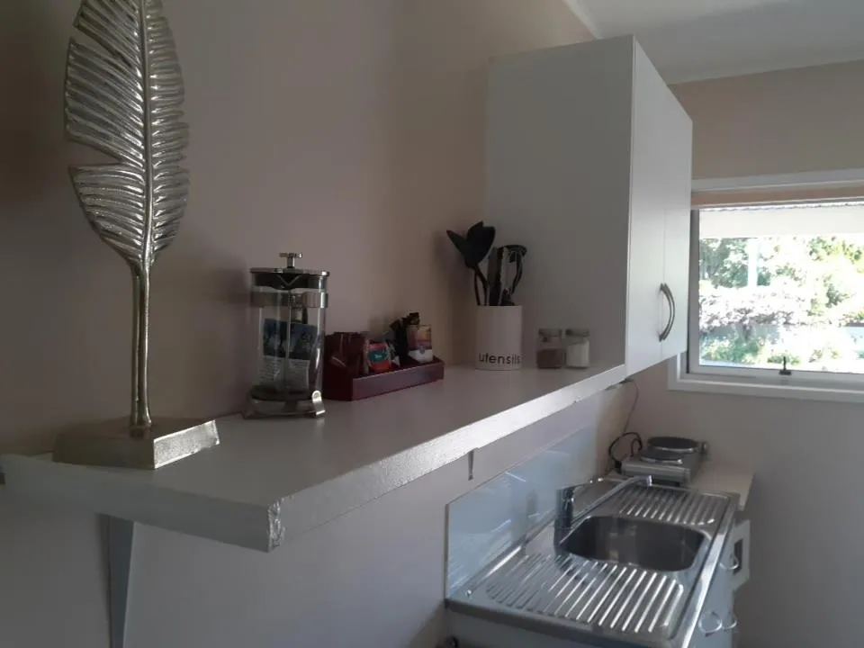 Kitchen or kitchenette in Golden Bay Motel